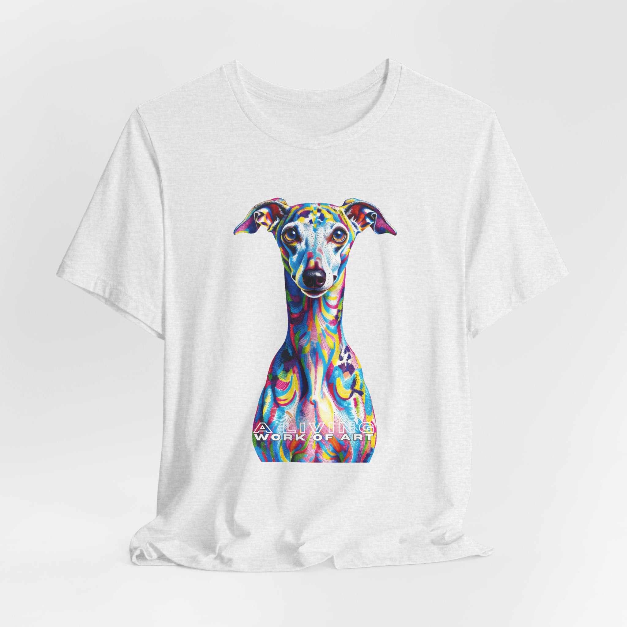 Italian Greyhound T Shirt | Living Work of Art Collection | Pointillism Style