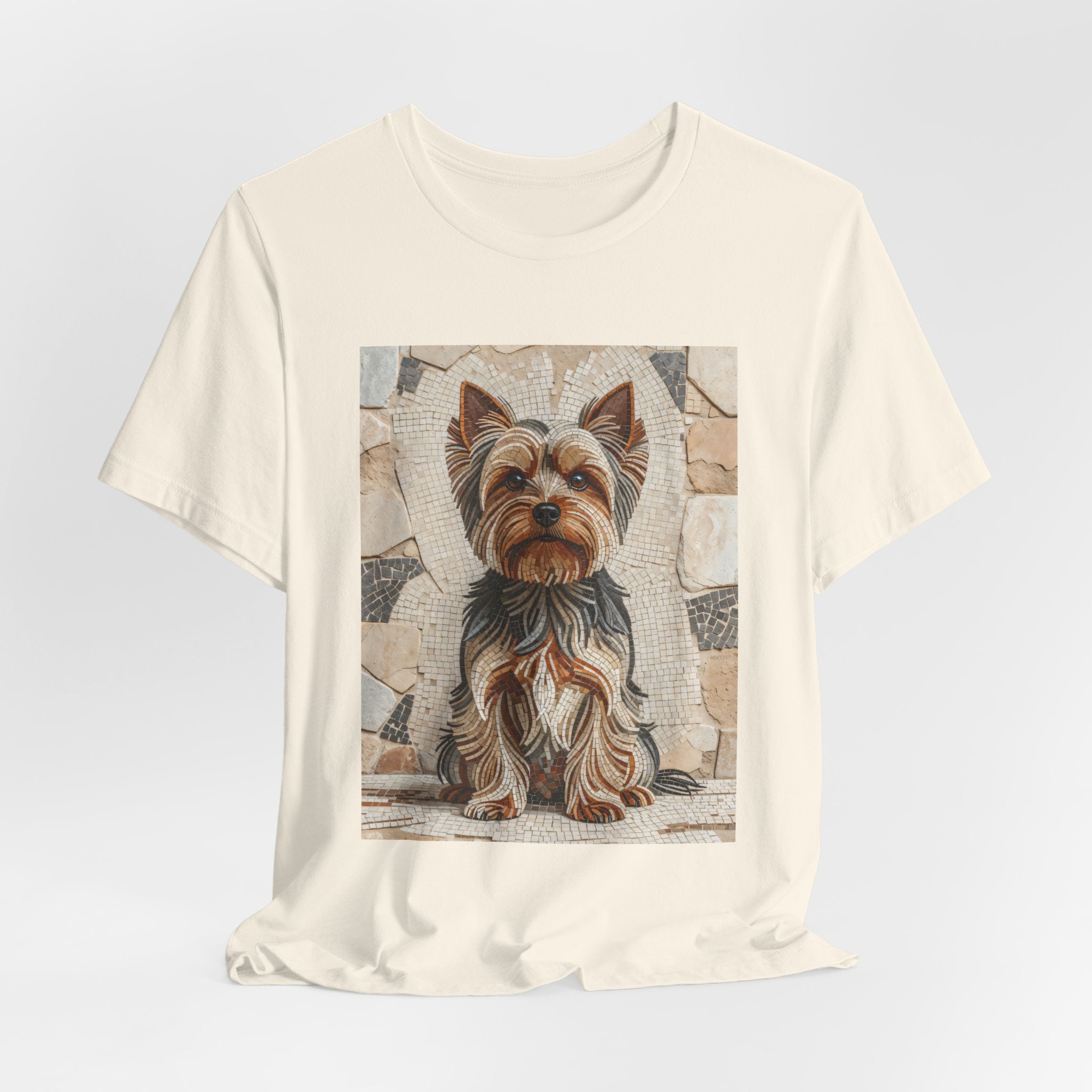 Yorkshire Terrier T Shirt | Living Work of Art Collection | Mosaic Style