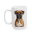 Boxer Coffee Mug | Living Work of Art Collection | Pointillism Style