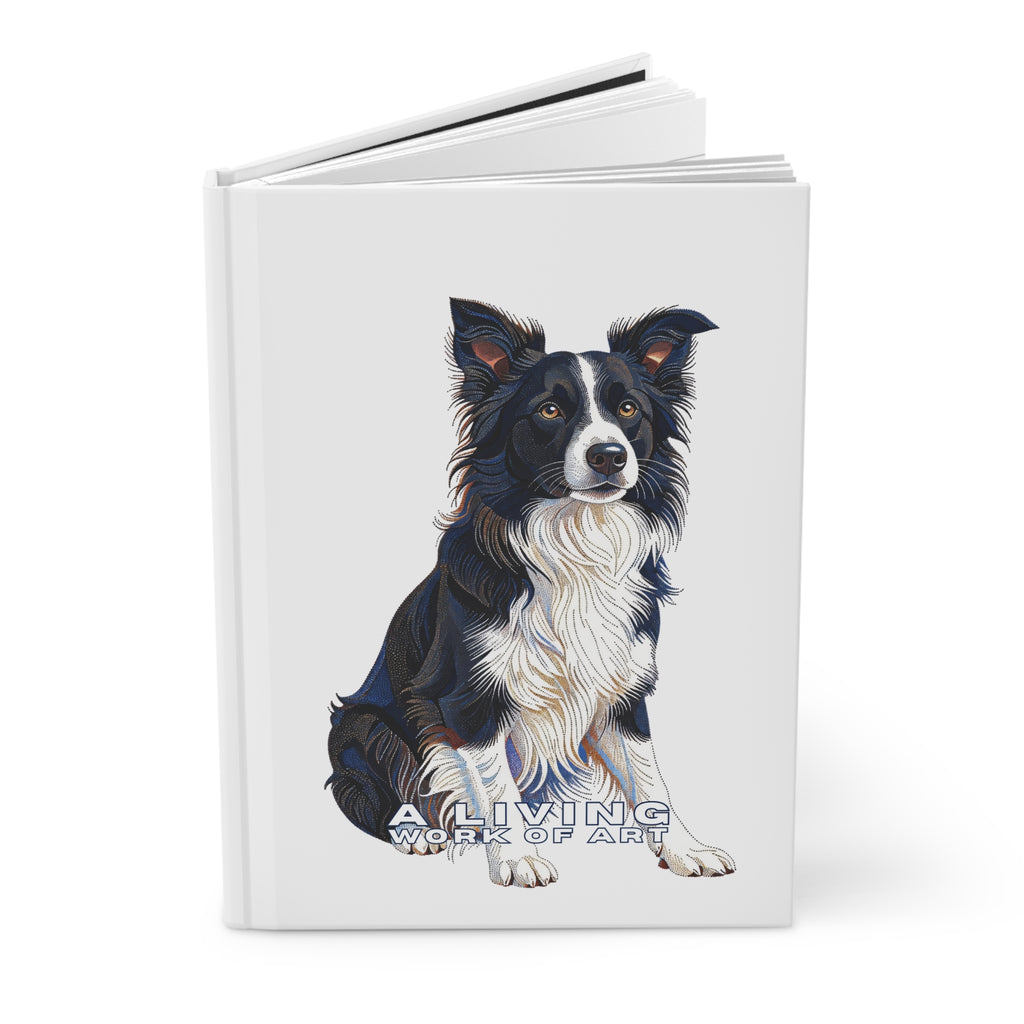 Border Collie Notebook | Living Work of Art Collection | Pointillism Style