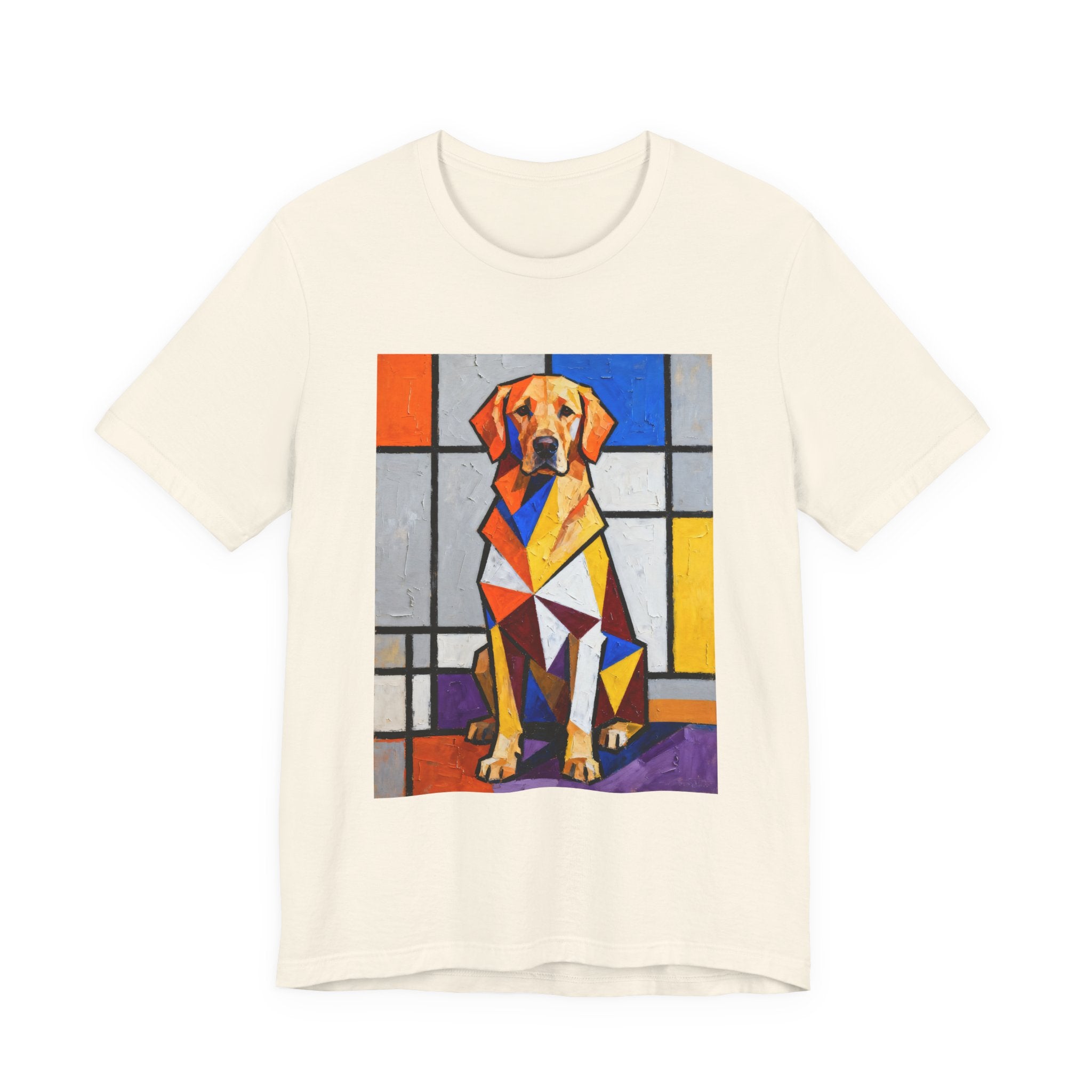 Golden Retriever T Shirt | Living Work of Art Collection | Cubist Style