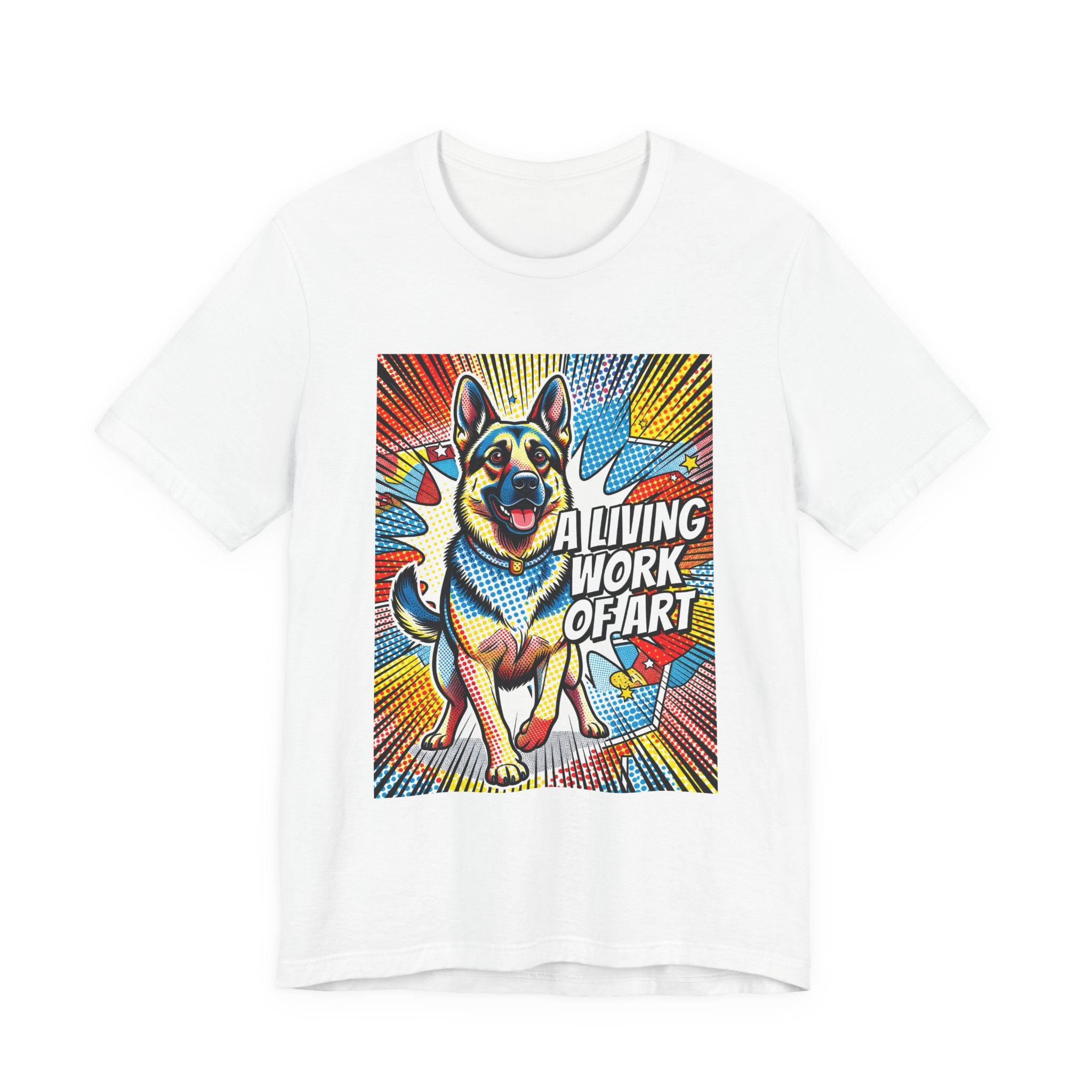 German Shepherd T Shirt | Living Work of Art Collection | Pop Art