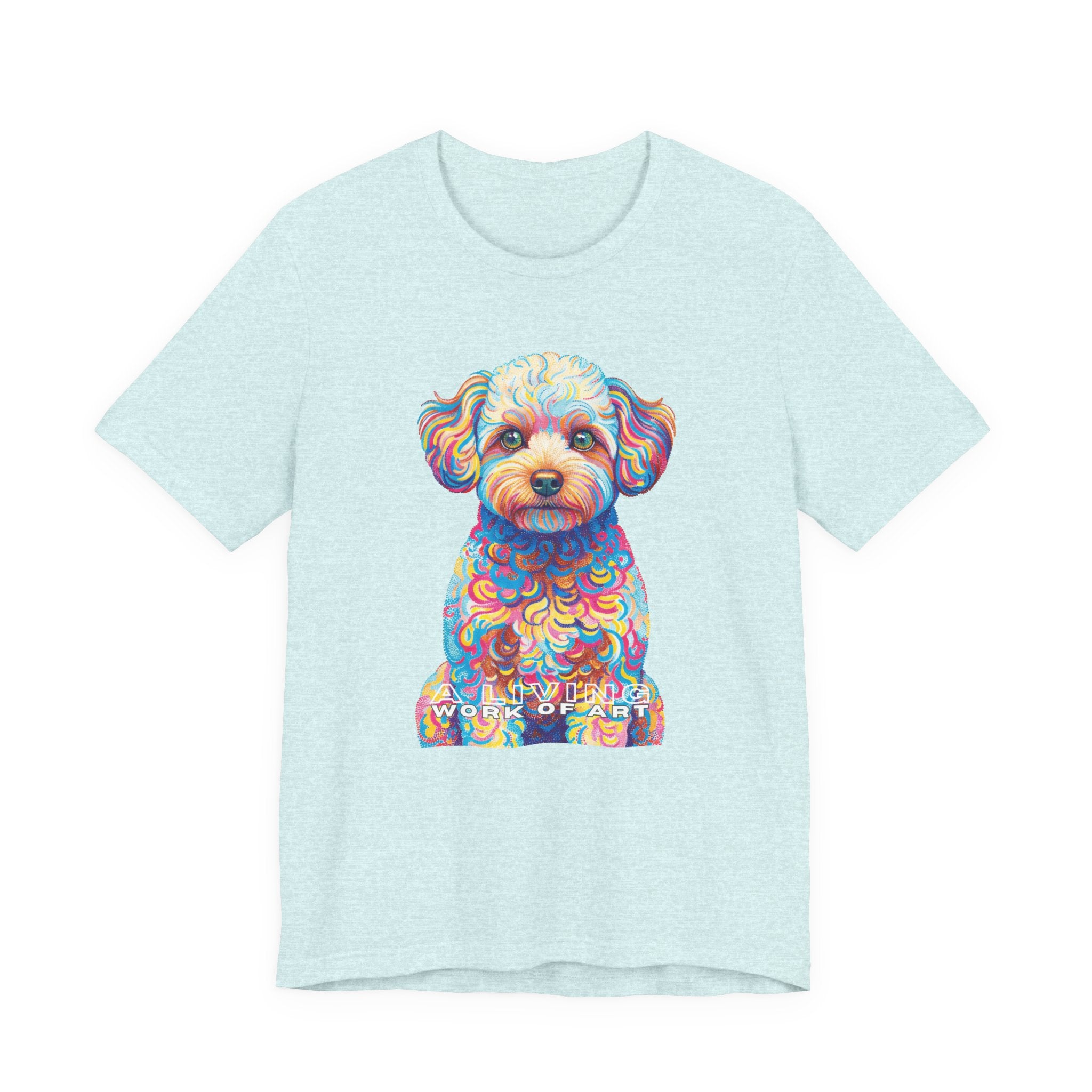 Maltipoo T Shirt | Living Work of Art Collection | Pointillism Style
