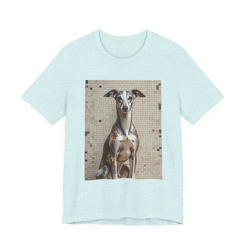 Whippet T Shirt | Living Work of Art Collection | Mosaic Style