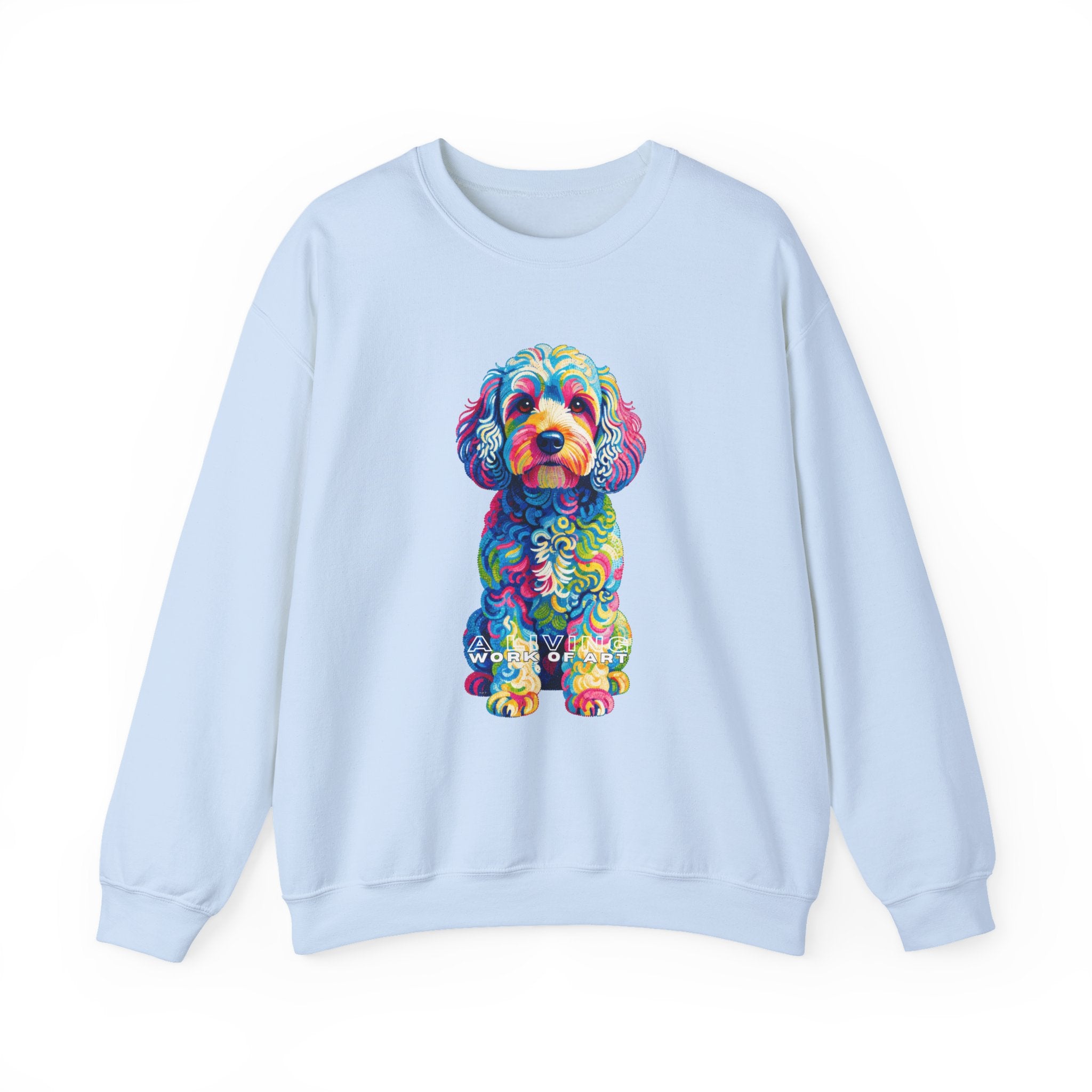 Cockapoo Sweatshirt | Living Work of Art Collection | Pointillism Style
