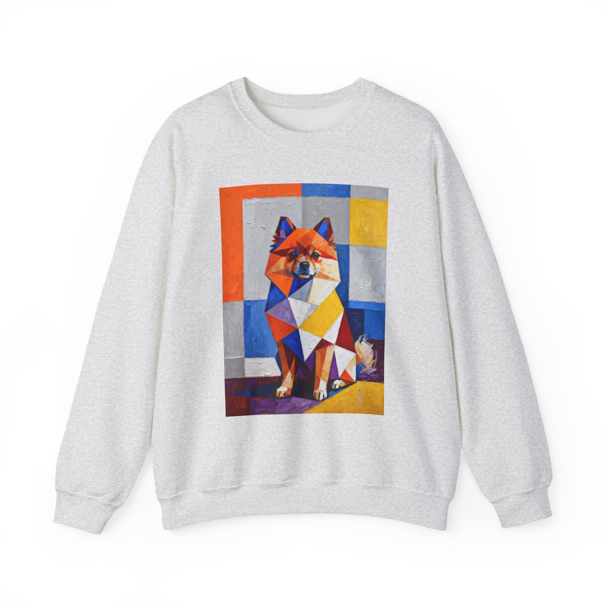 Pomeranian Sweatshirt | Living Work of Art Collection | Cubist Style