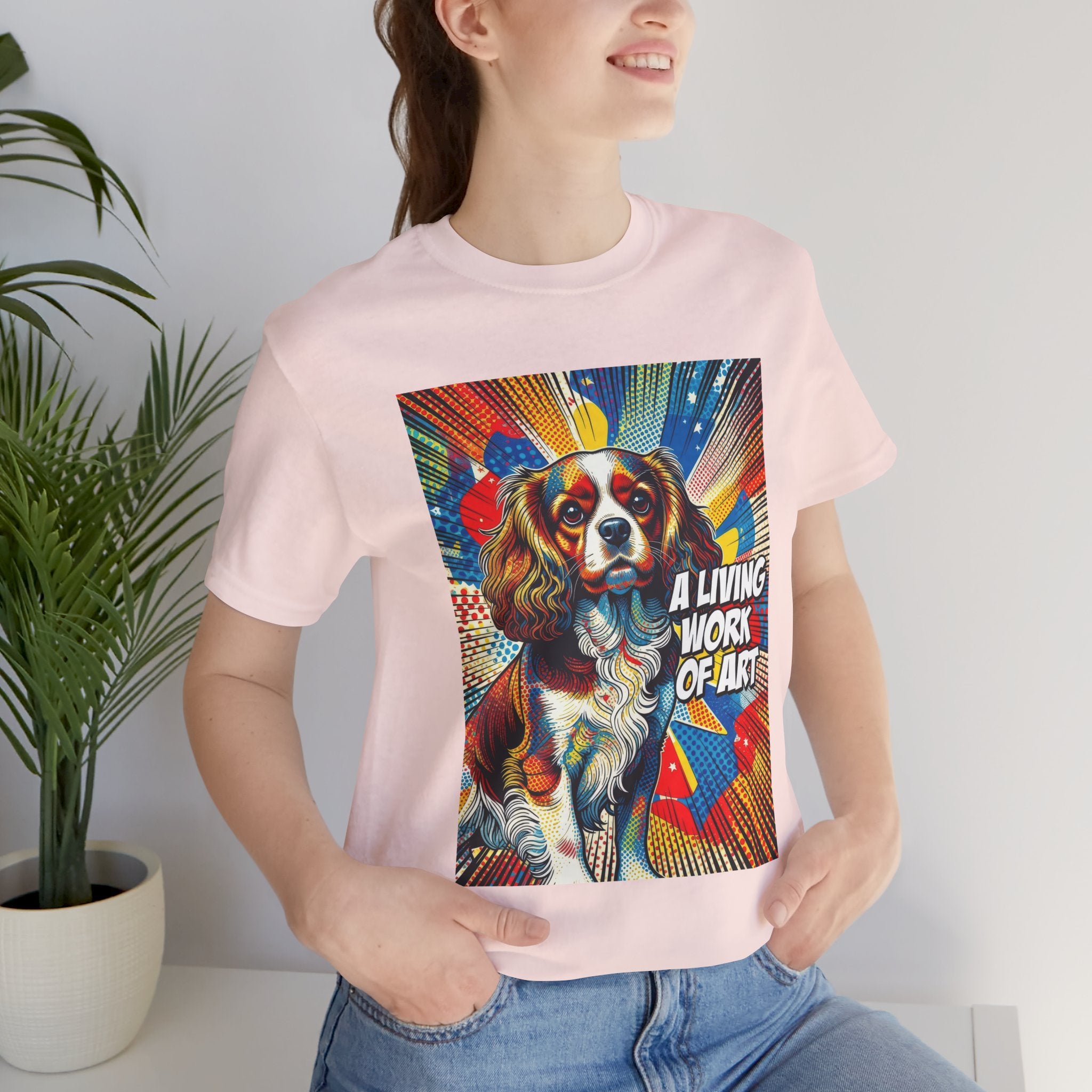 Cavalier King Charles Spaniel T Shirt | Living Work of Art Collection | Pop Art
