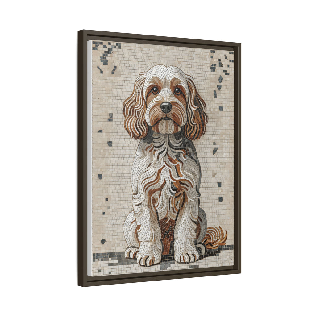 Cavapoo Canvas Wall Art | Living Work of Art Collection | Mosaic Style Print