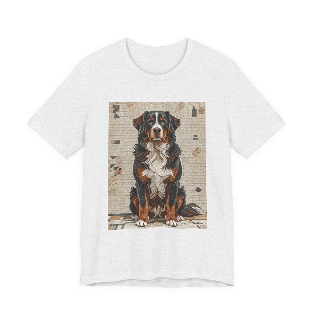 Bernese Mountain Dog T Shirt | Living Work of Art Collection | Mosaic Style