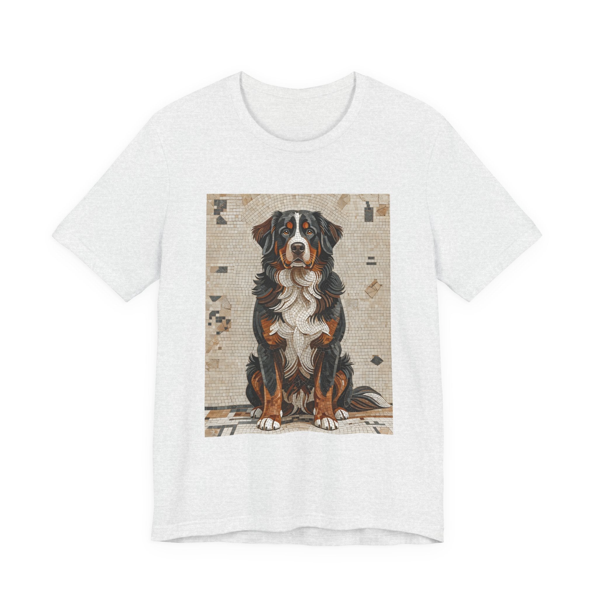 Bernese Mountain Dog T Shirt | Living Work of Art Collection | Mosaic Style