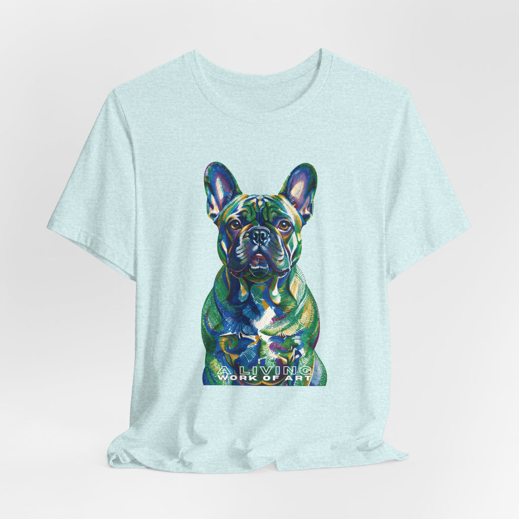 French Bulldog T Shirt | Living Work of Art Collection | Pointillism Style