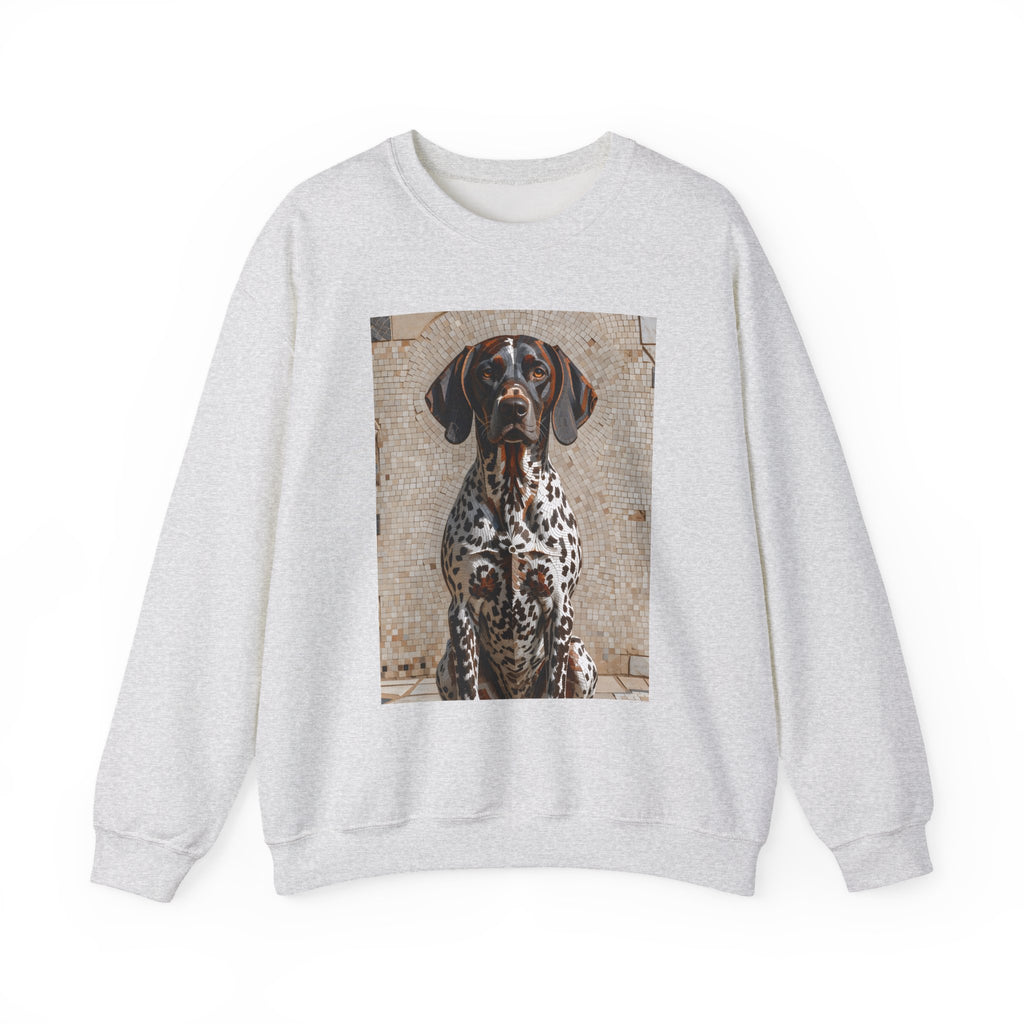 German Shorthaired Pointer Sweatshirt | Living Work of Art Collection | Mosaic Style