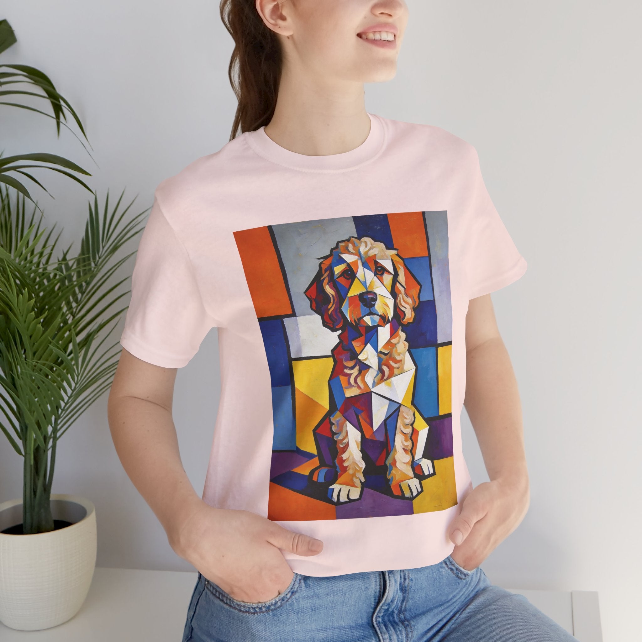 Cockapoo T Shirt | Living Work of Art Collection | Cubist Style