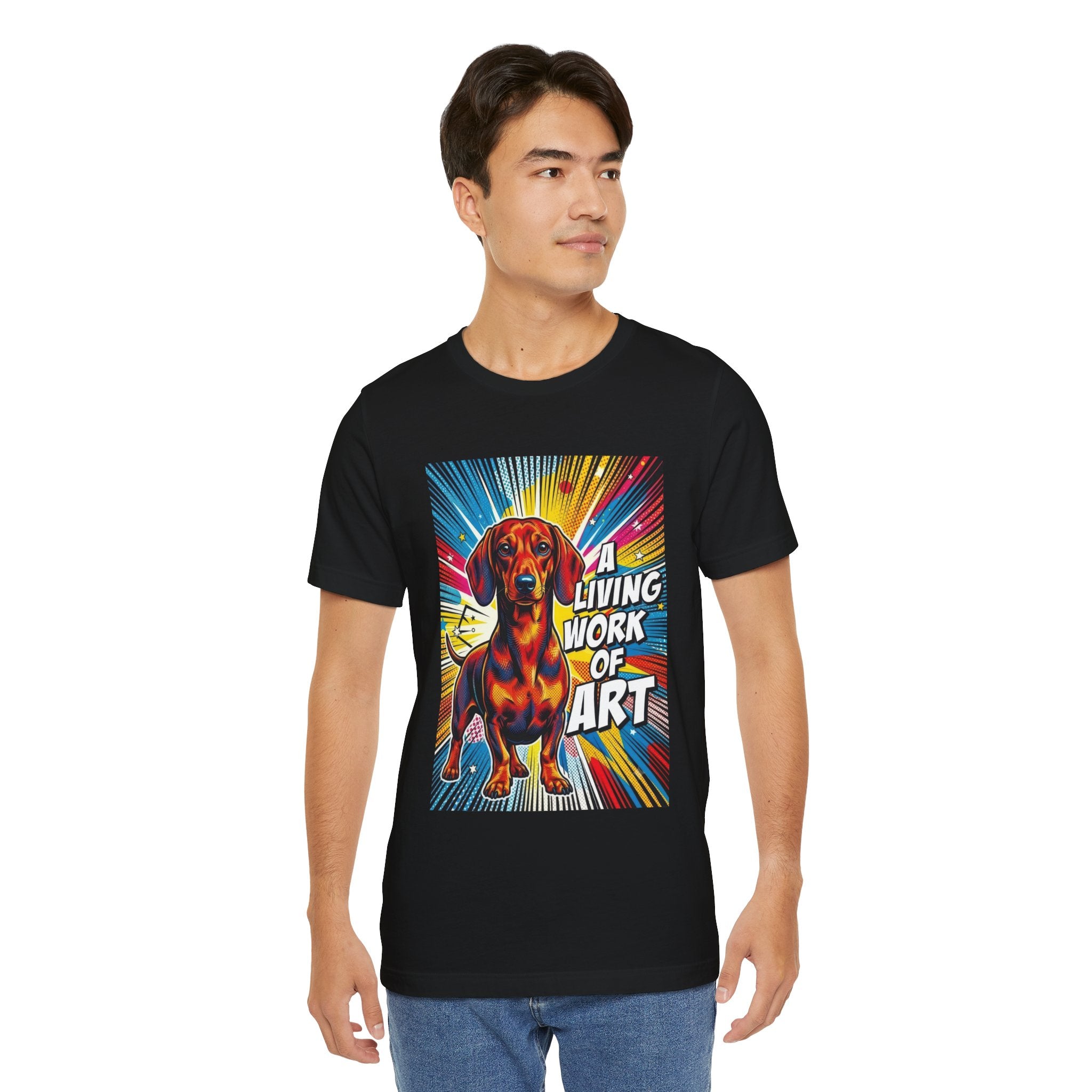 Dachshund T Shirt | Living Work of Art Collection | Pop Art