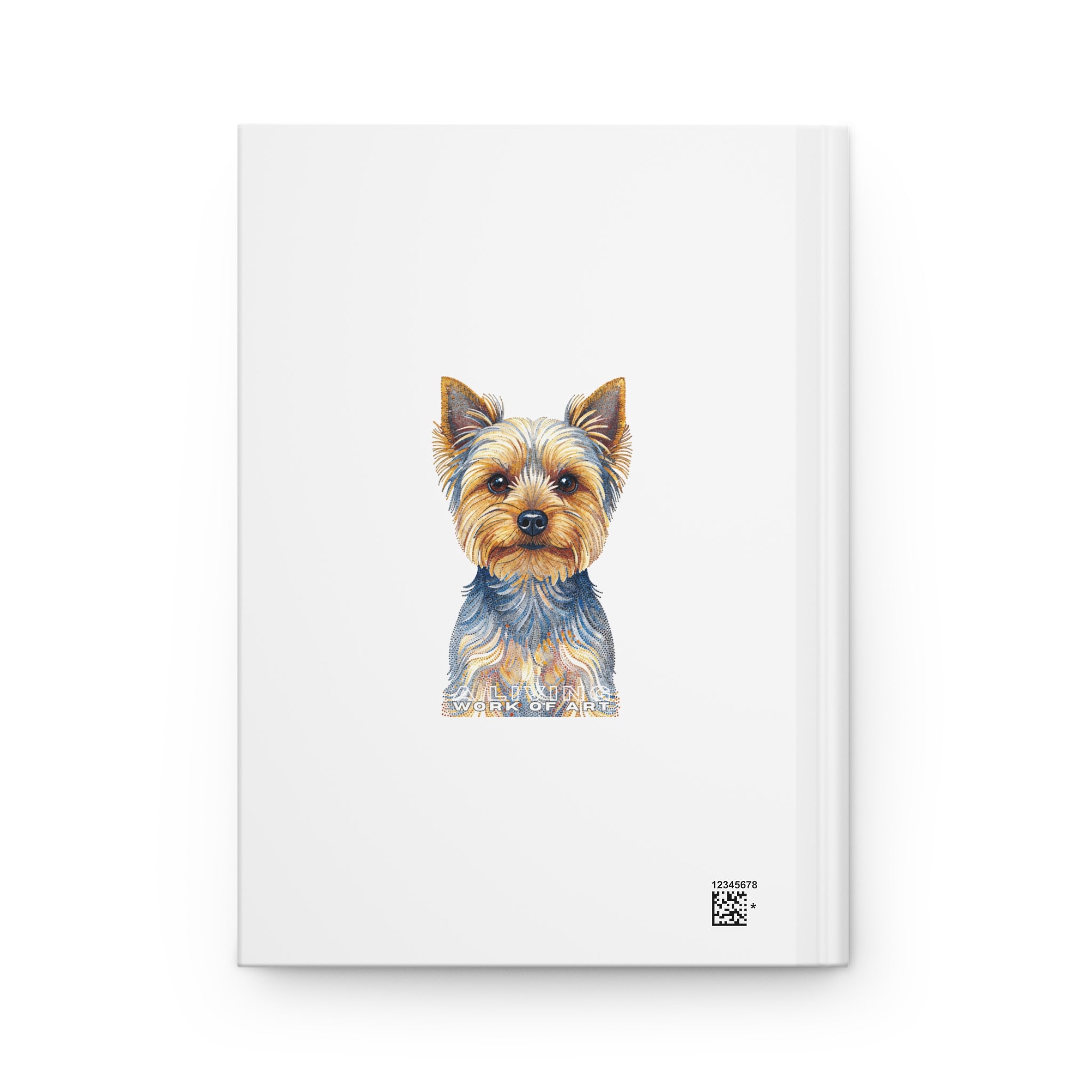 Yorkshire Terrier Notebook | Living Work of Art Collection | Pointillism Style