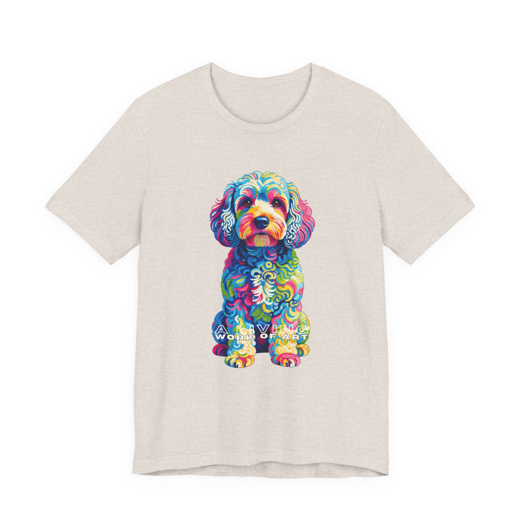 Cockapoo T Shirt | Living Work of Art Collection | Pointillism Style