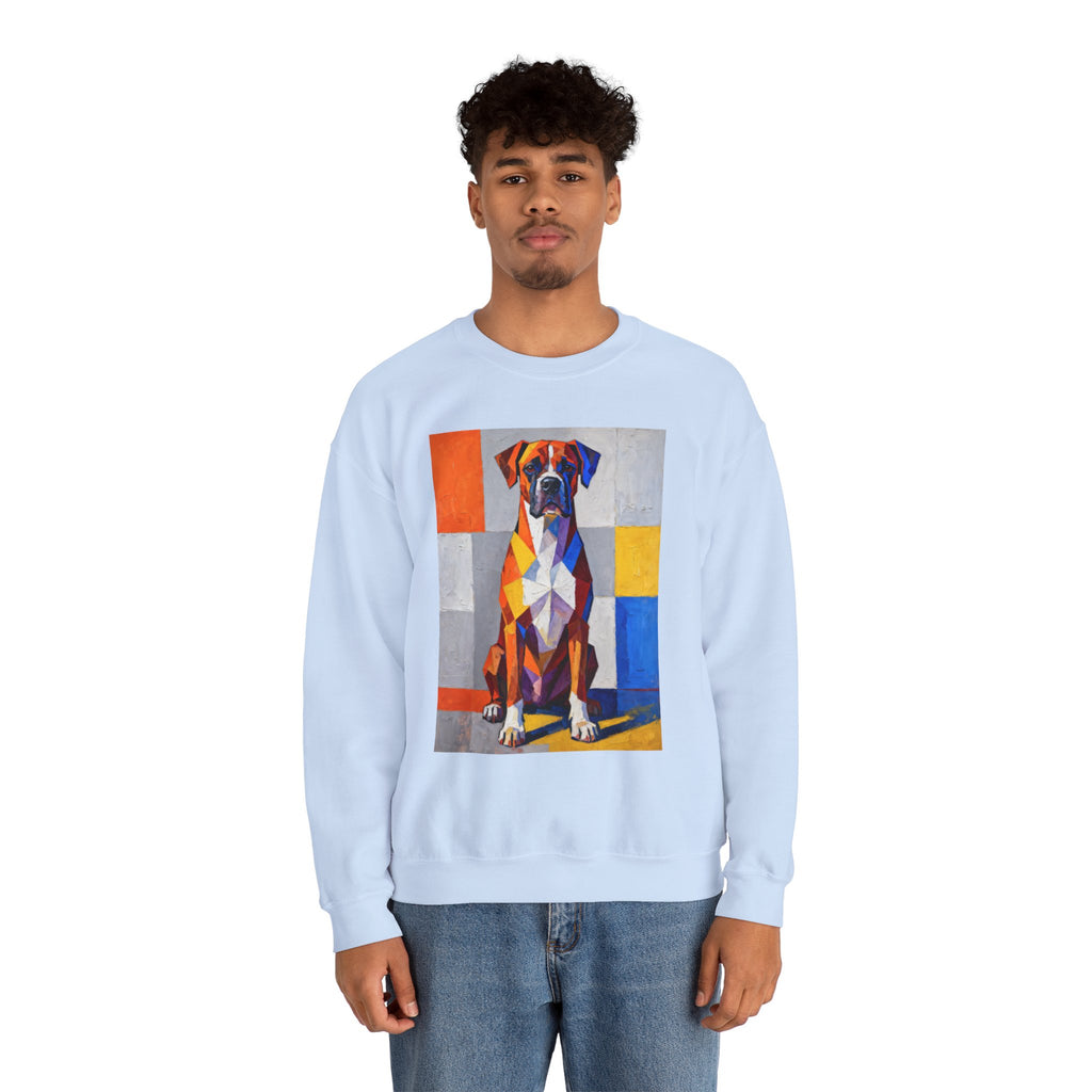 Boxer Sweatshirt | Living Work of Art Collection | Cubist Style