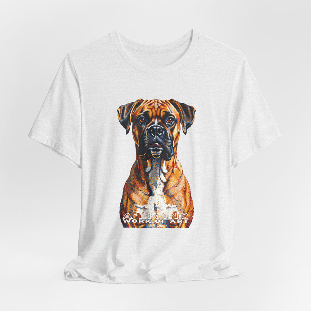 Boxer T Shirt | Living Work of Art Collection | Pointillism Style
