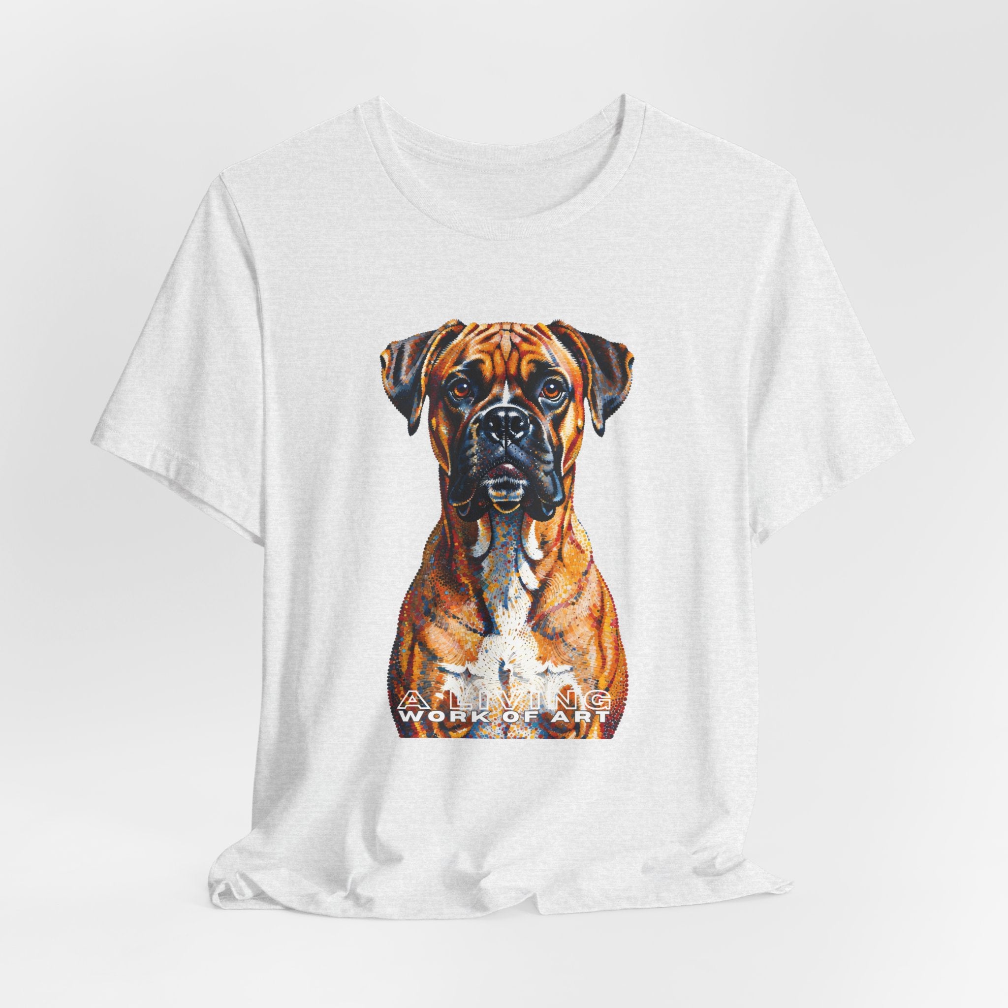 Boxer T Shirt | Living Work of Art Collection | Pointillism Style