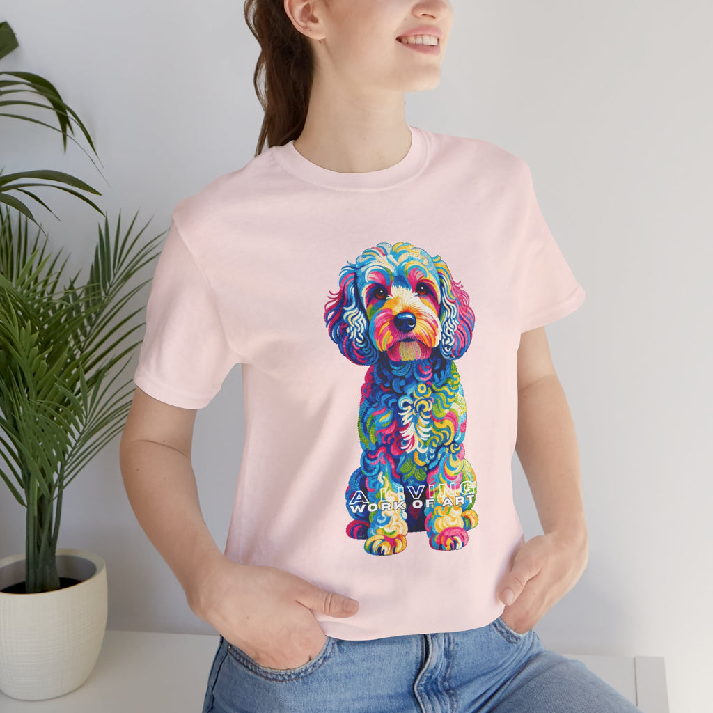 Cockapoo T Shirt | Living Work of Art Collection | Pointillism Style