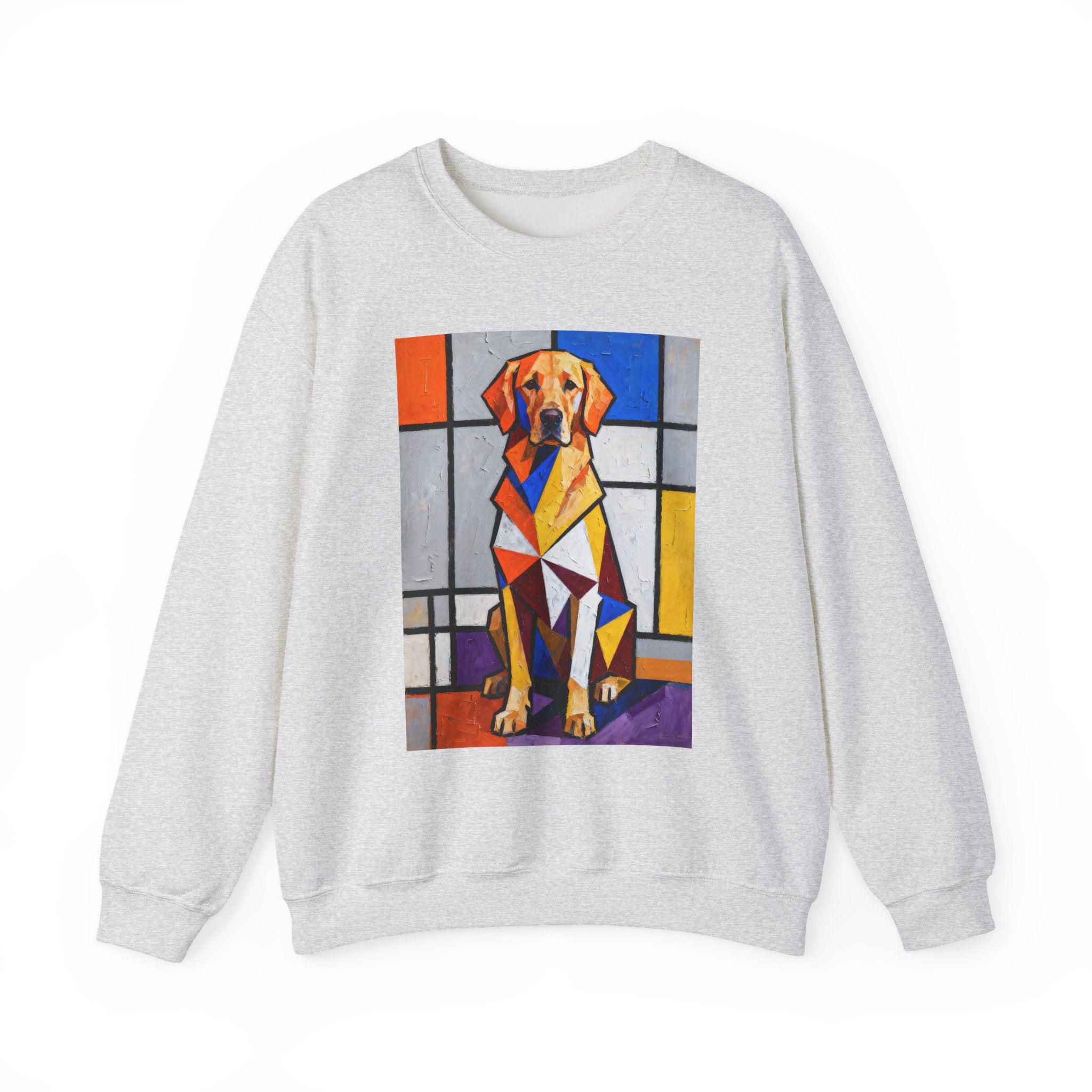 Golden Retriever Sweatshirt | Living Work of Art Collection | Cubist Style