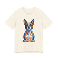 Boston Terrier T Shirt | Living Work of Art Collection | Pointillism Style