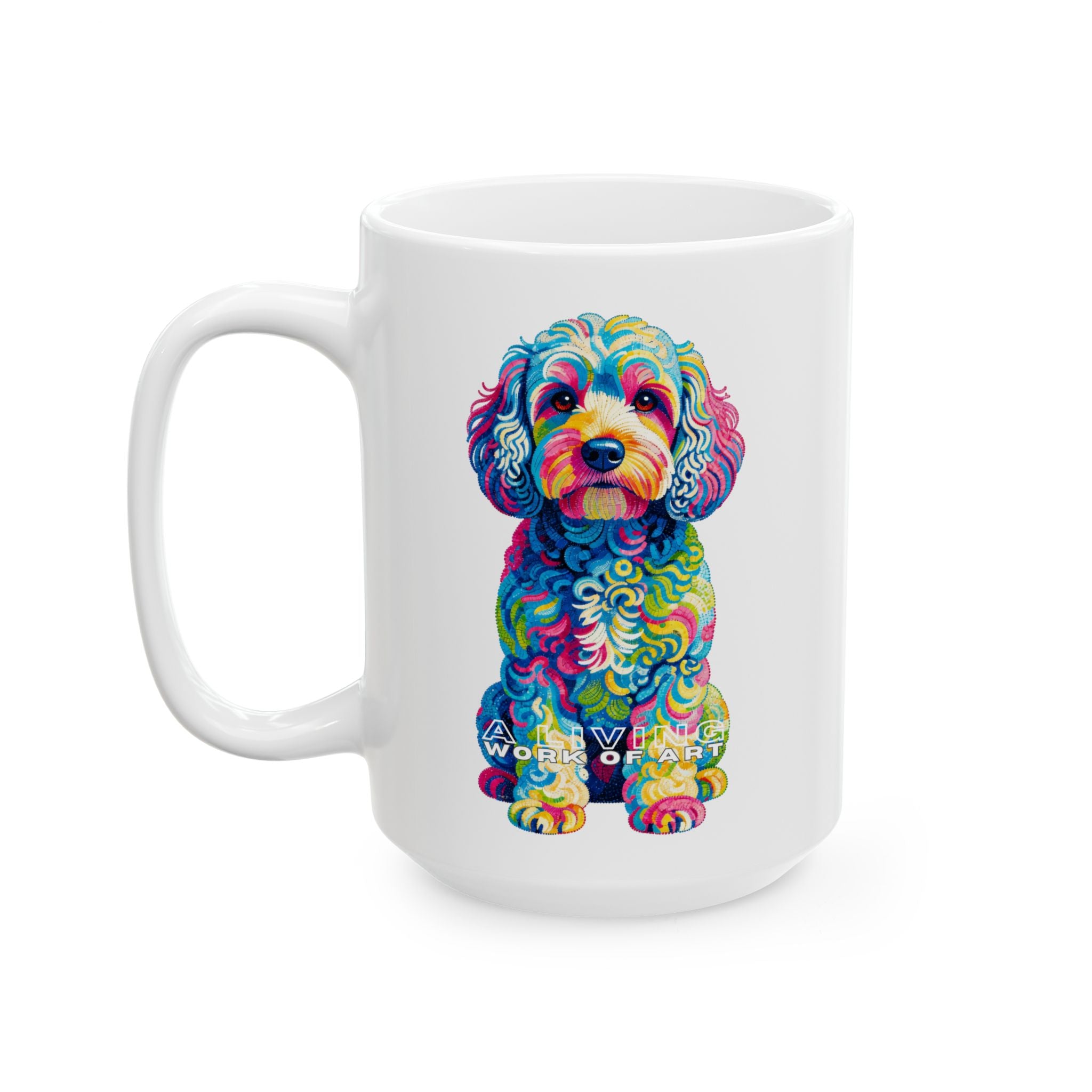 Cockapoo Coffee Mug | Living Work of Art Collection | Pointillism Style