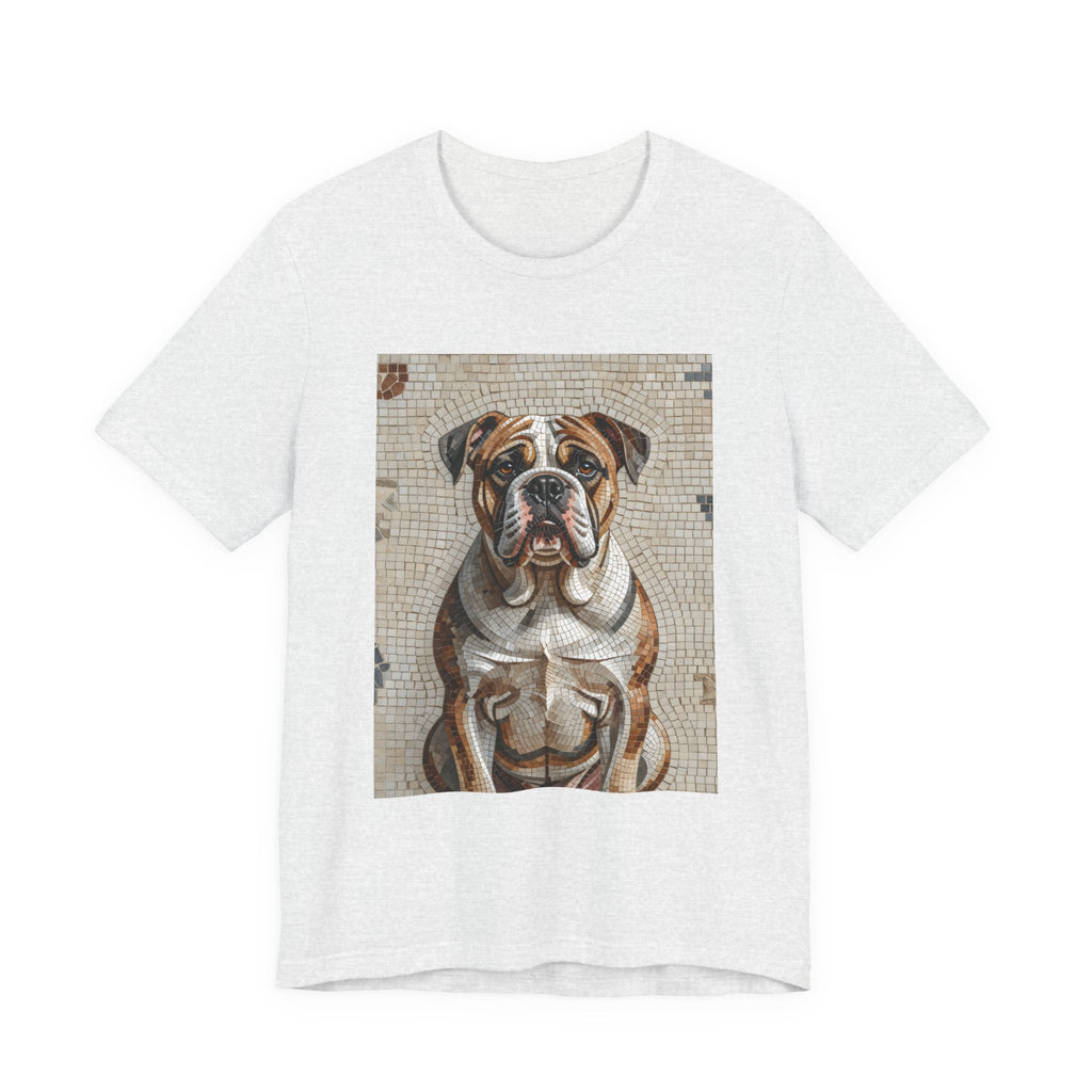 Bulldog T Shirt | Living Work of Art Collection | Mosaic Style