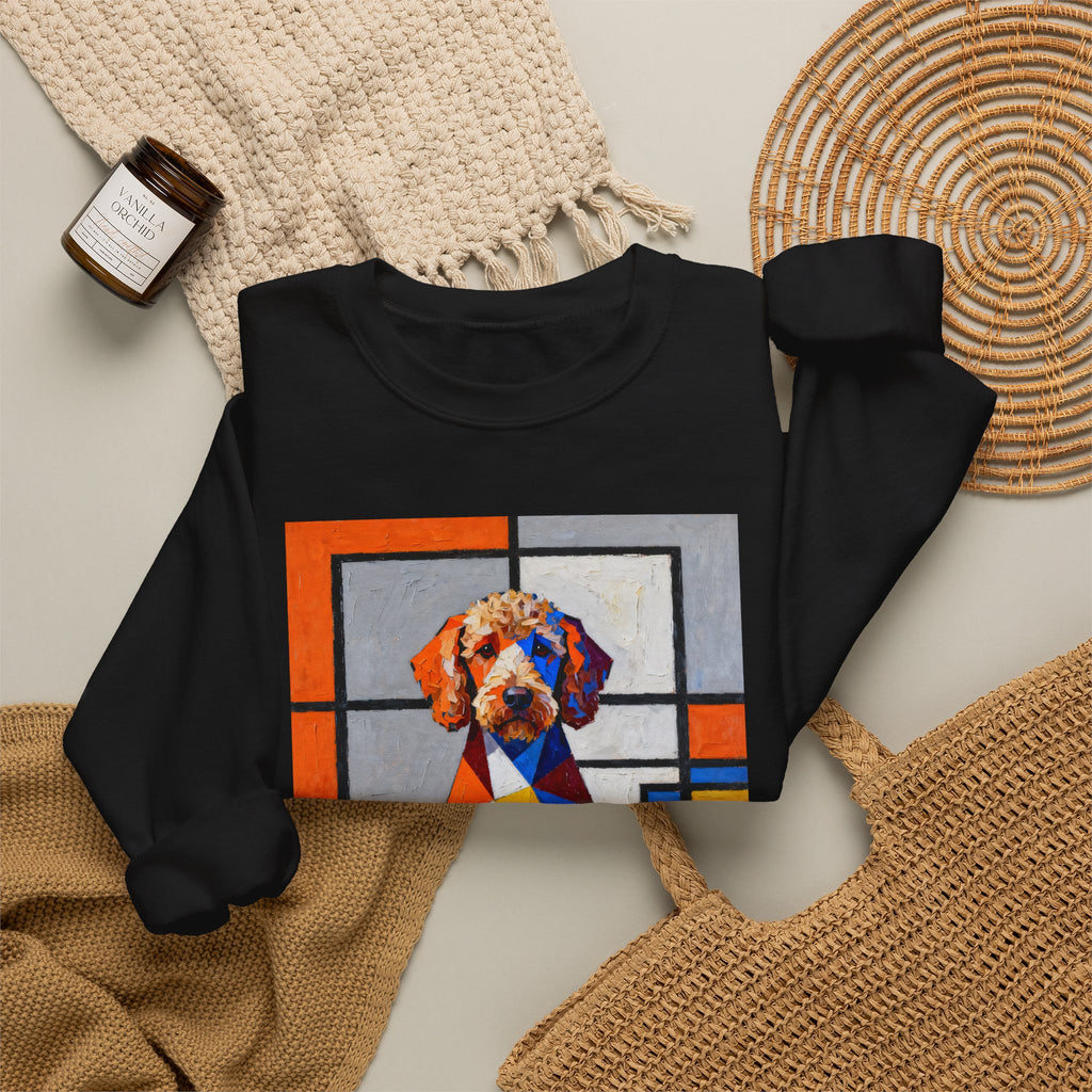 Labradoodle Sweatshirt | Living Work of Art Collection | Cubist Style