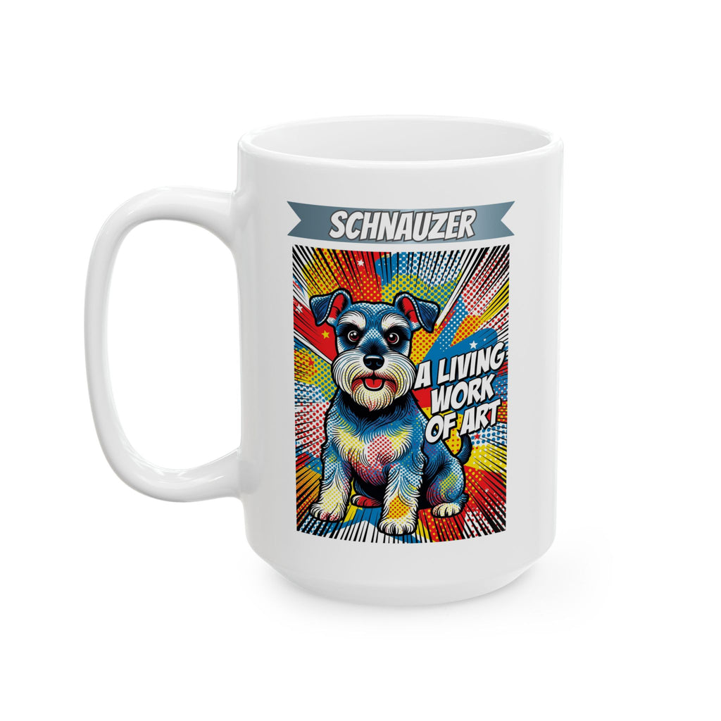 Schnauzer Coffee Mug | Living Work of Art Collection | Pop Art