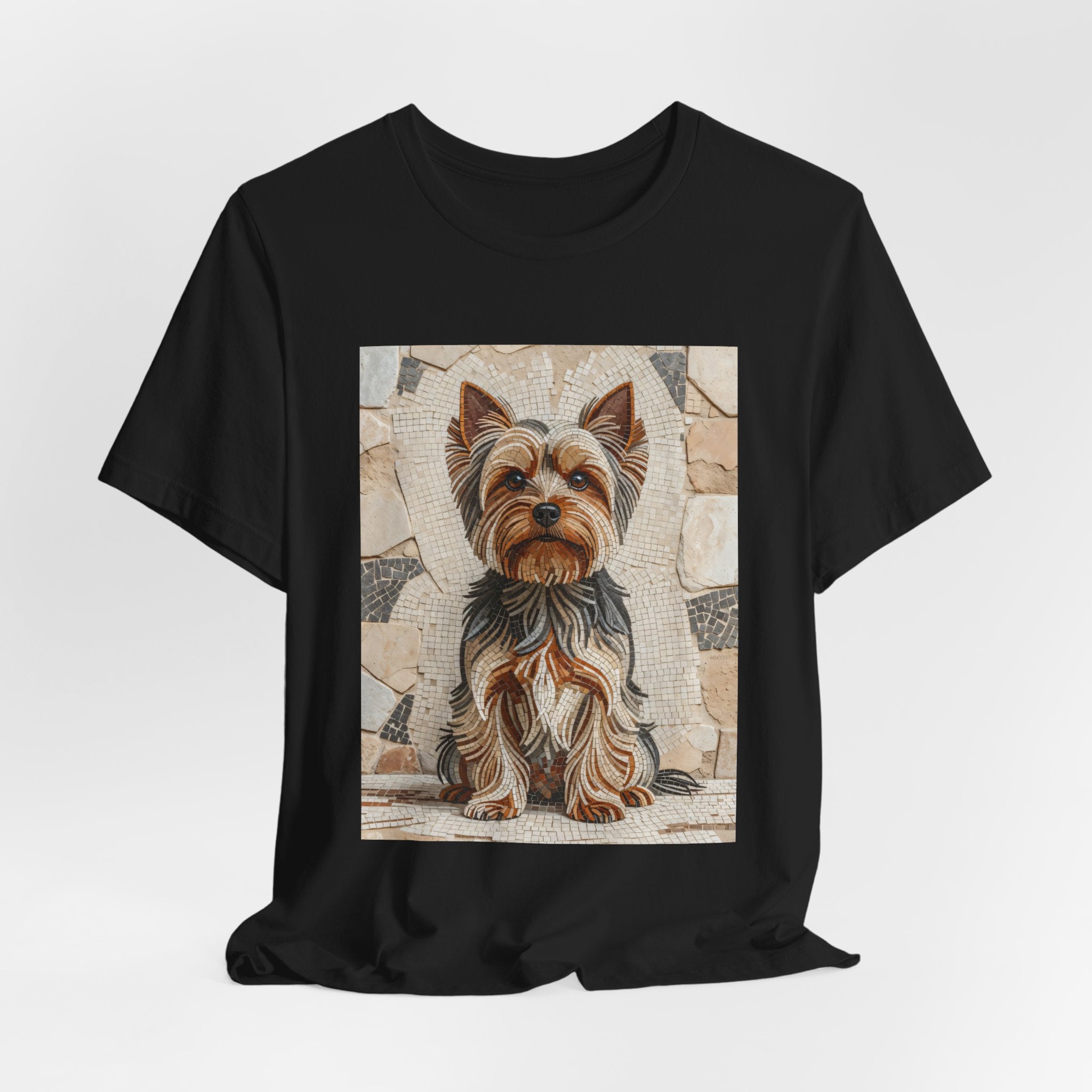 Yorkshire Terrier T Shirt | Living Work of Art Collection | Mosaic Style