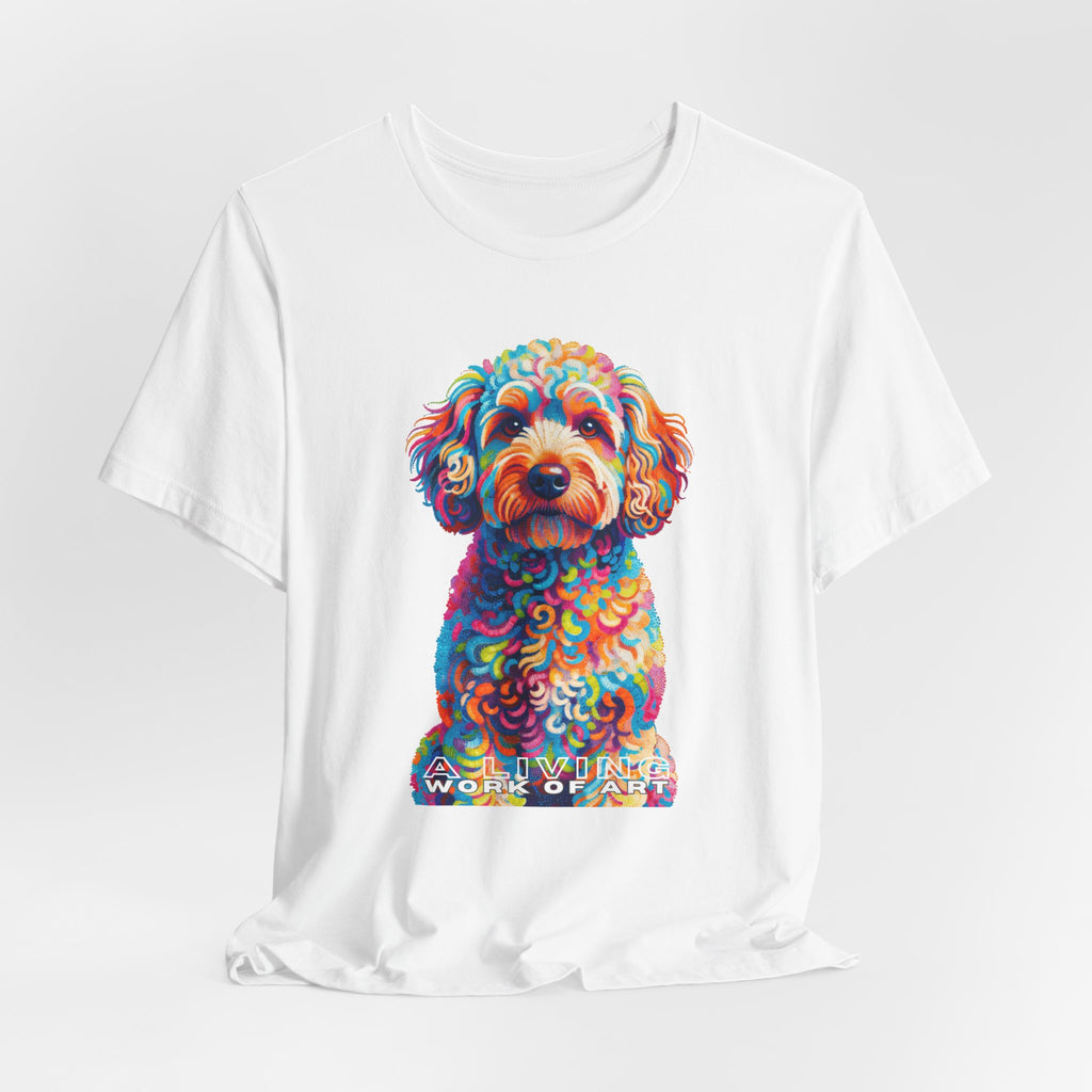 Schnoodle T Shirt | Living Work of Art Collection | Pointillism Style