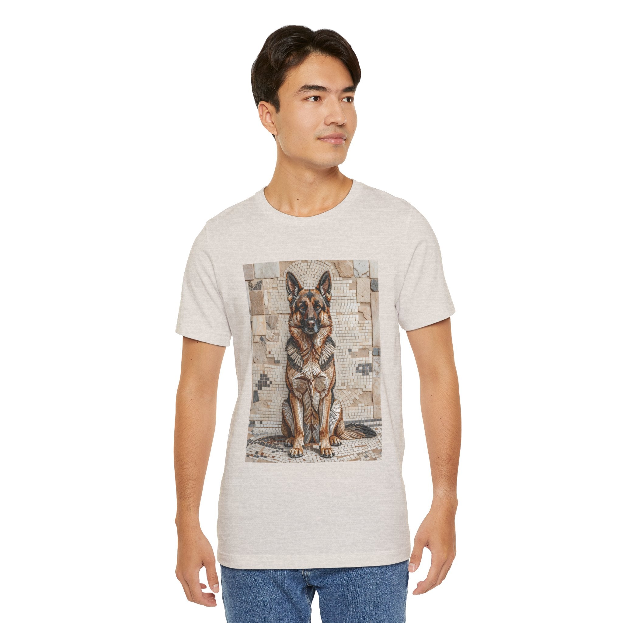 German Shepherd T Shirt | Living Work of Art Collection | Mosaic Style