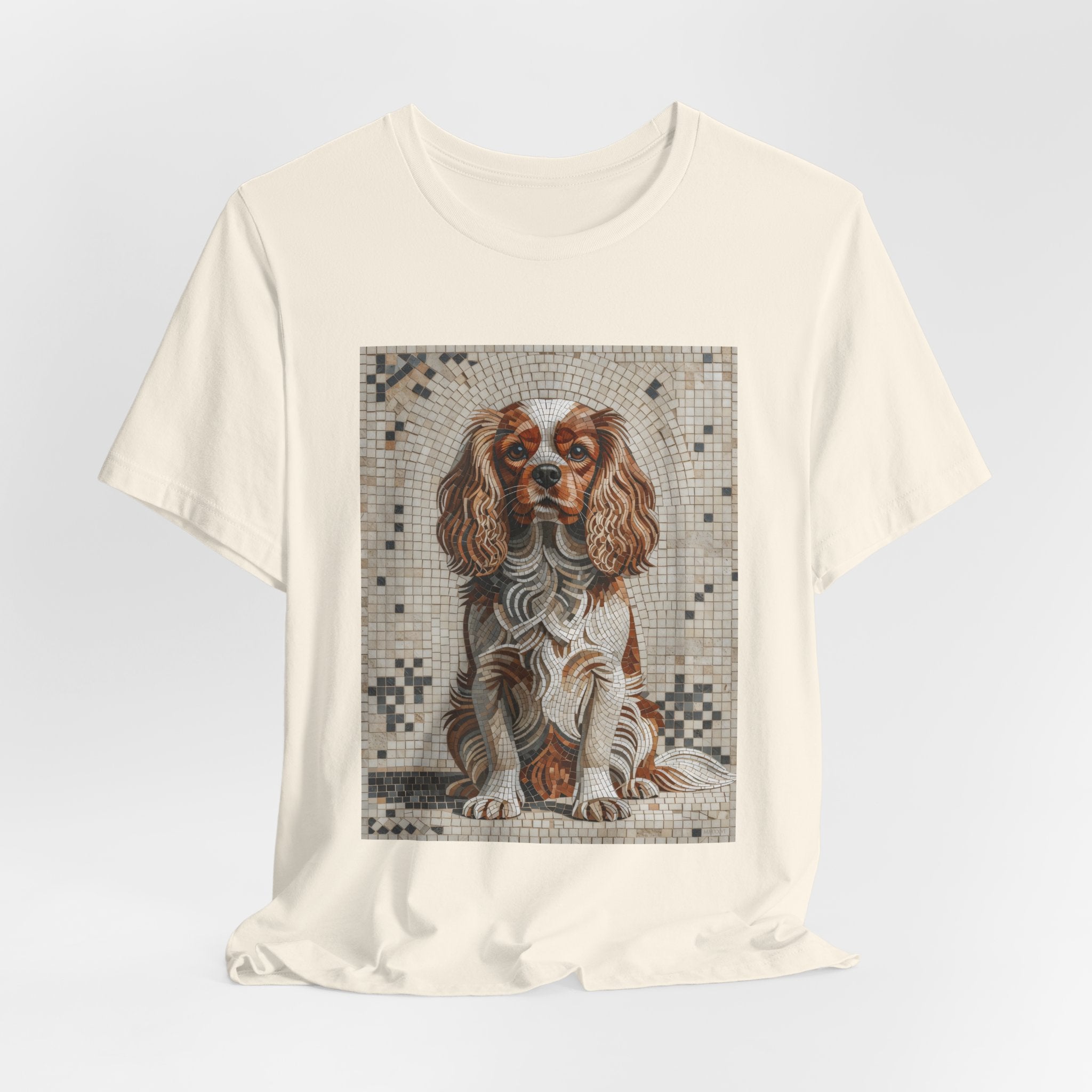 Cavalier King Charles Spaniel T Shirt | Living Work of Art Collection | Mosaic Style