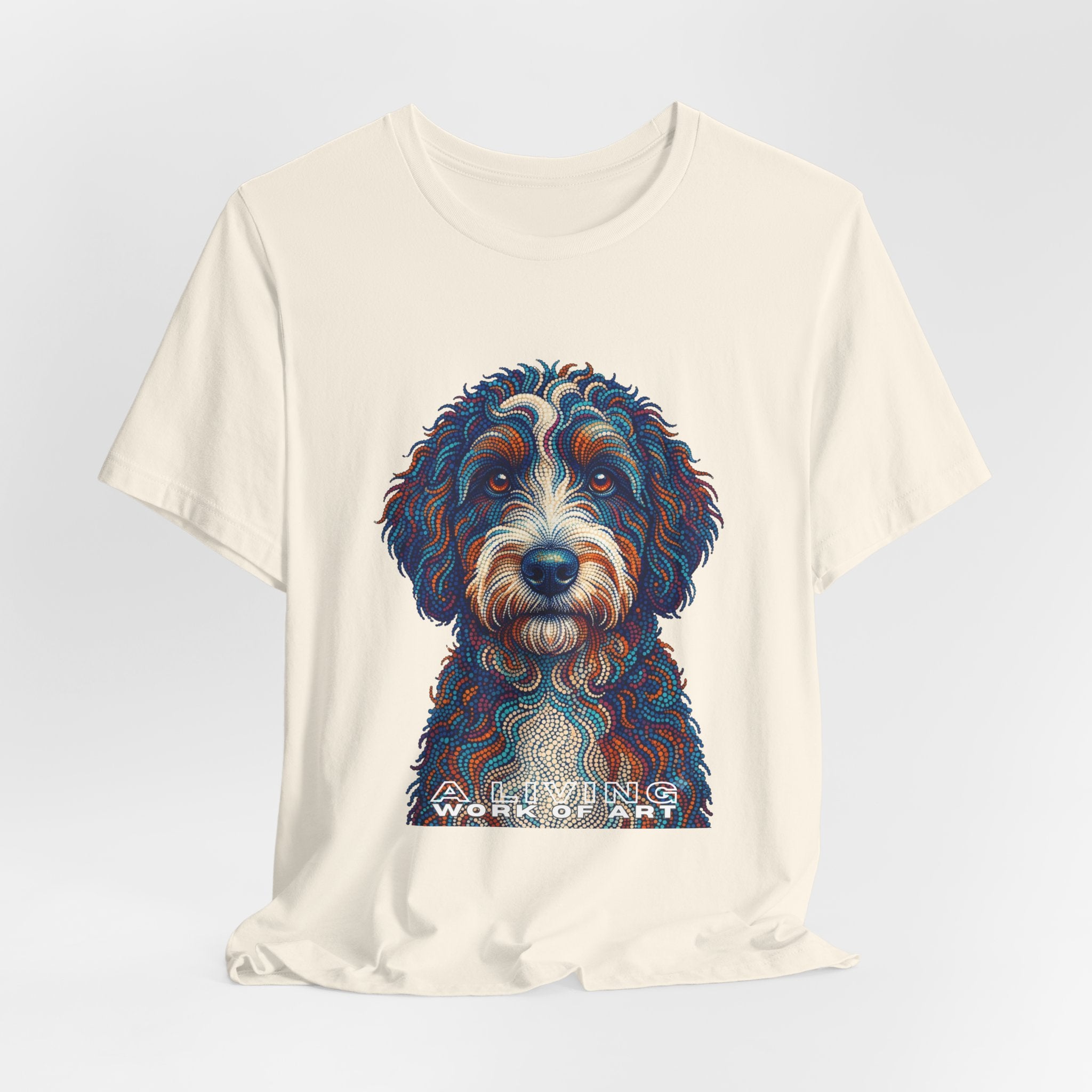 Berenedoodle T Shirt | Living Work of Art Collection | Pointillism Style