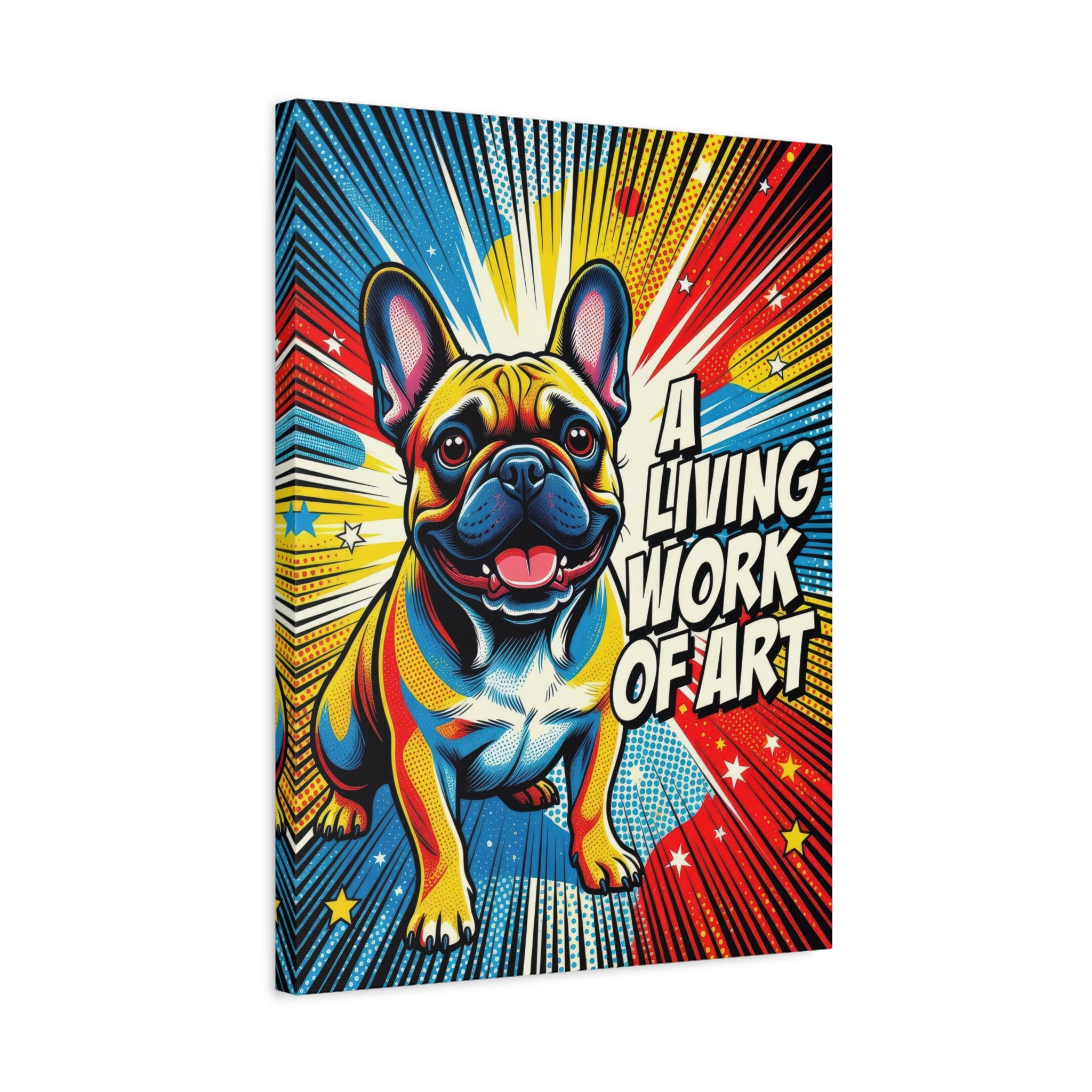 French Bulldog Canvas Wall Art | Living Work of Art Collection | Pop Art Print