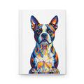 Boston Terrier Notebook | Living Work of Art Collection | Pointillism Style