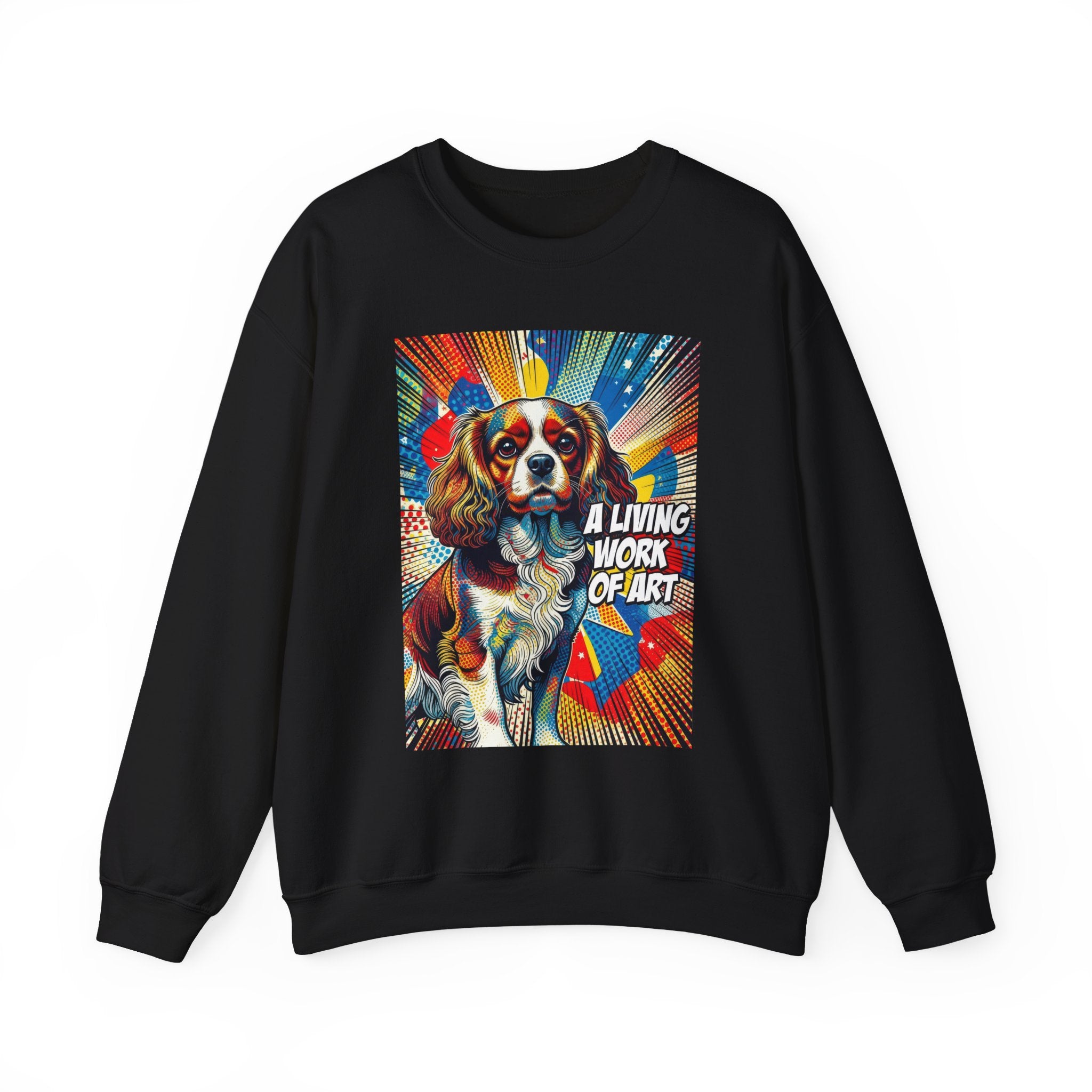 Cavalier King Charles Spaniel Sweatshirt | Living Work of Art Collection | Pop Art