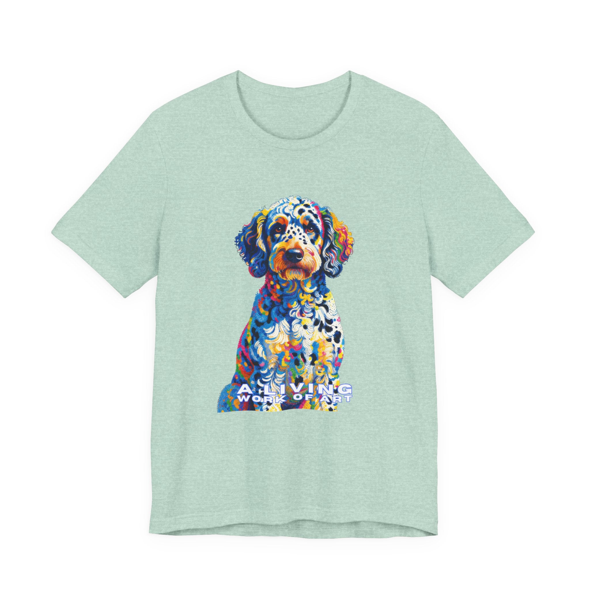 Labradoodle T Shirt | Living Work of Art Collection | Pointillism Style