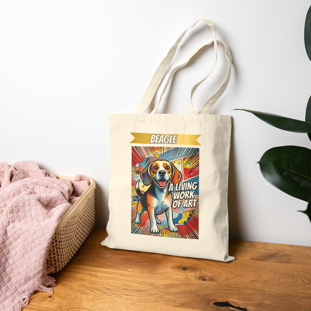 Beagle Tote Bag | Living Work of Art Collection | Pop Art