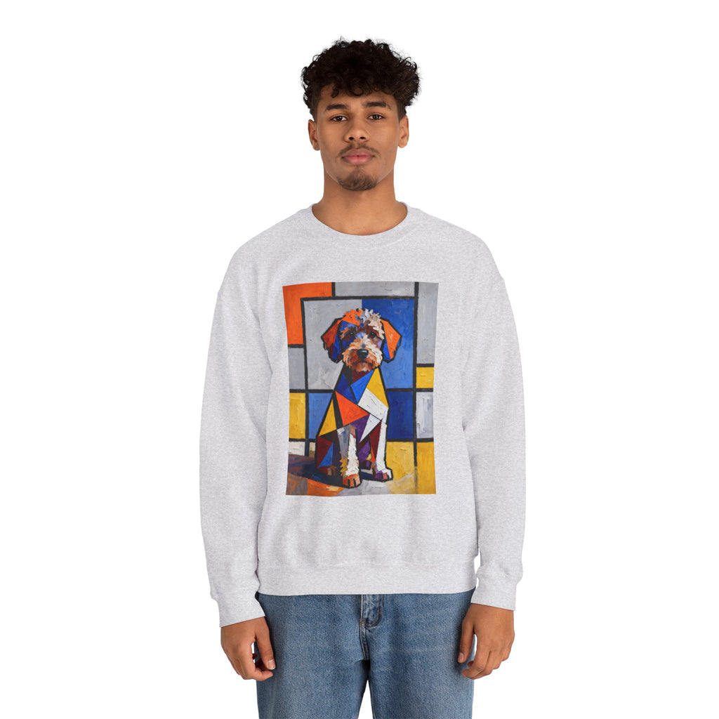 Schnoodle Sweatshirt | Living Work of Art Collection | Cubist Style
