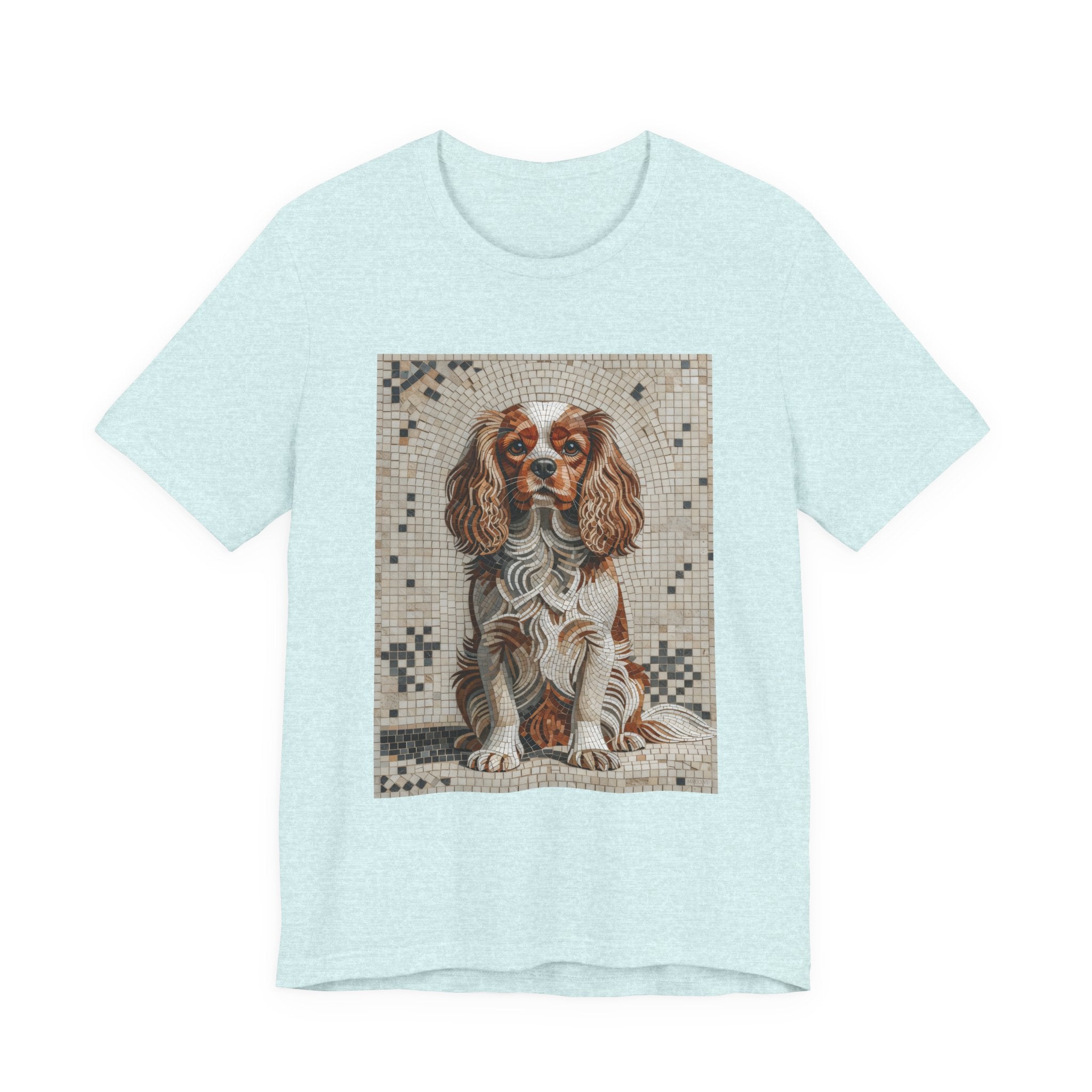 Cavalier King Charles Spaniel T Shirt | Living Work of Art Collection | Mosaic Style