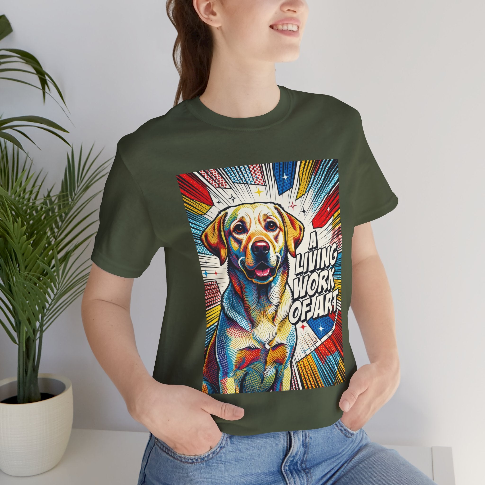 Labrador Retriever T Shirt | A Living Work of Art Collection | Pop Art