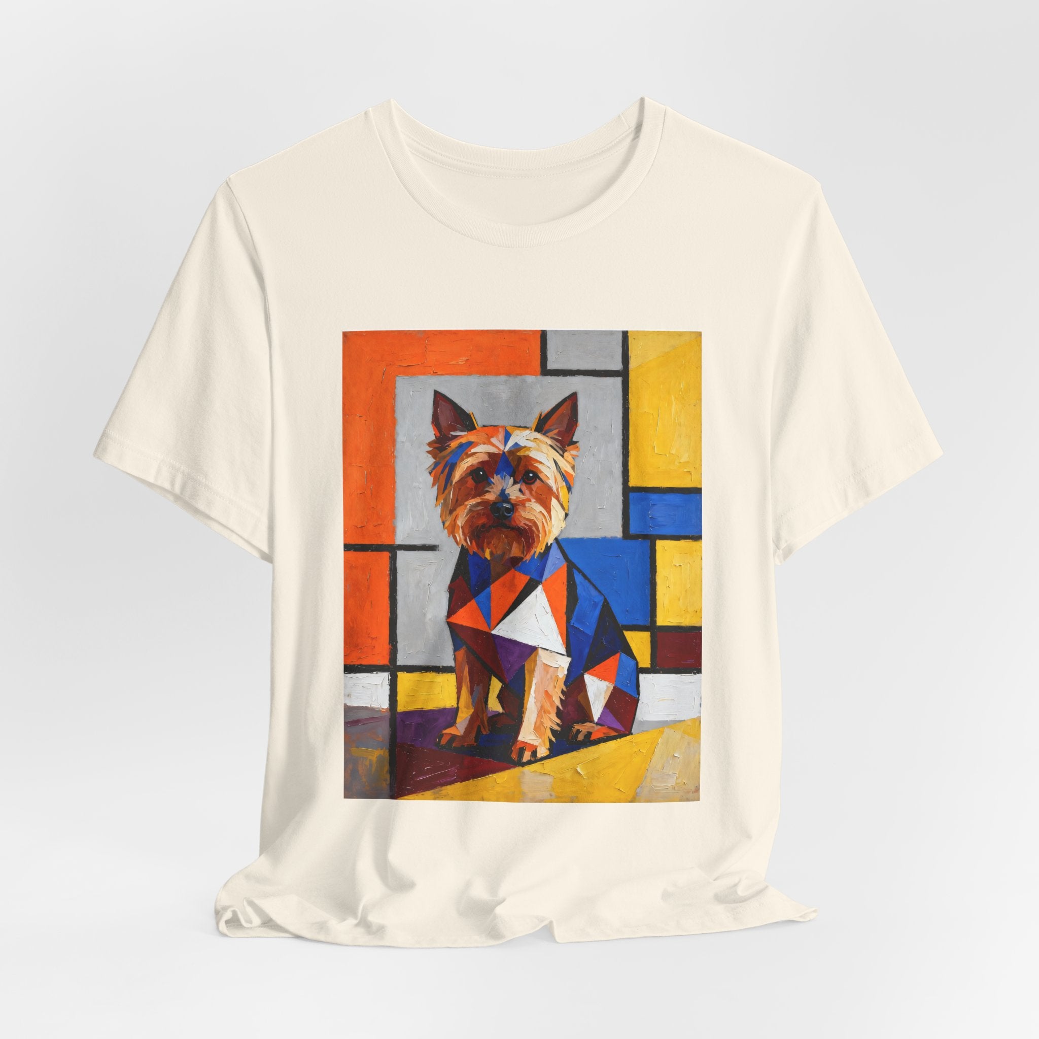 Yorkshire Terrier T Shirt | Living Work of Art Collection | Cubist Style