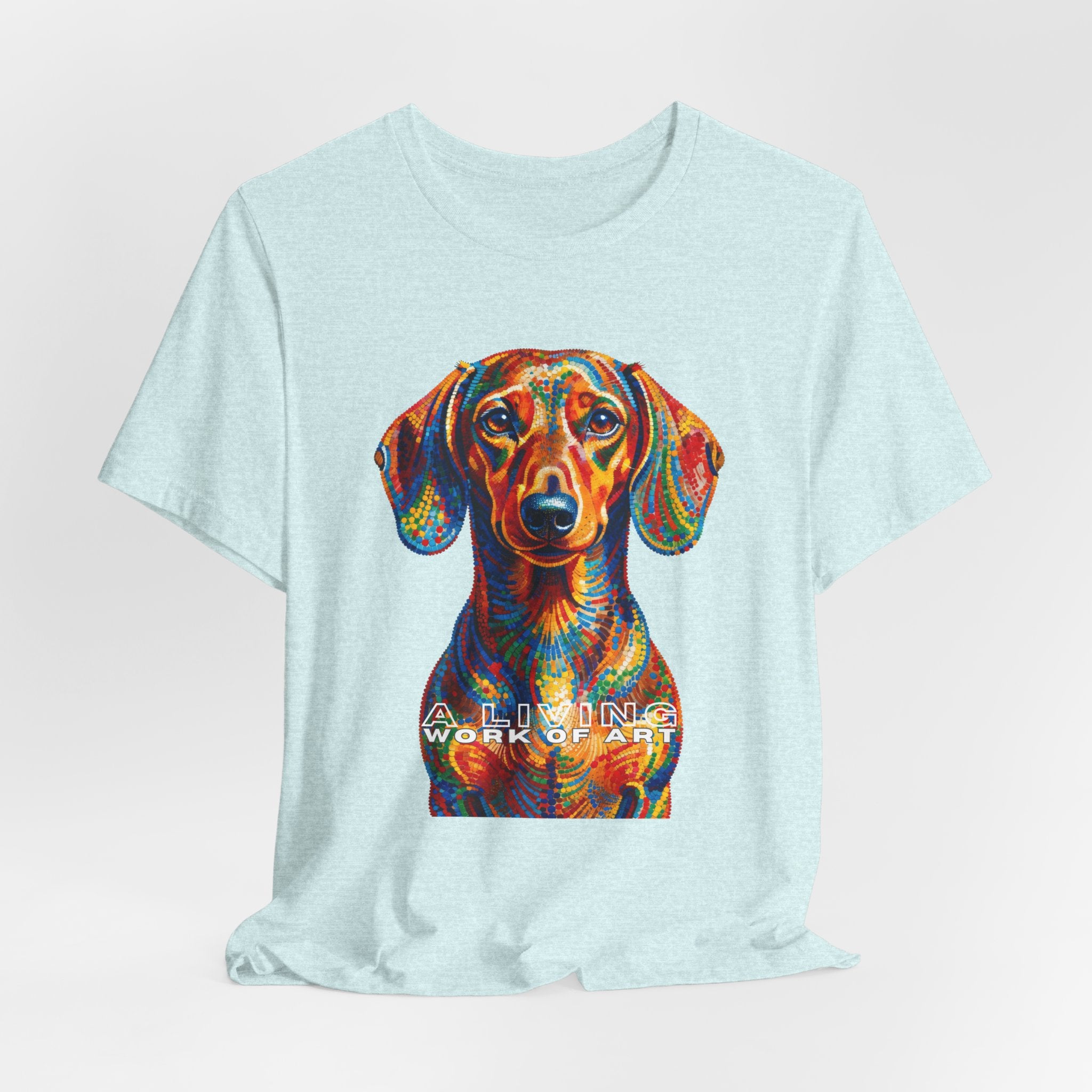Dachshund T Shirt | Living Work of Art Collection | Pointillism Style