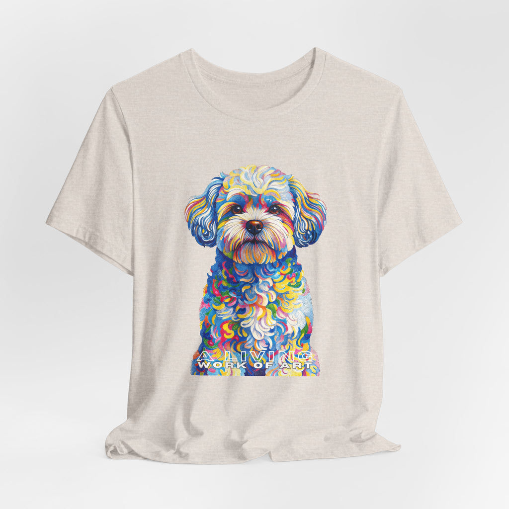Shih-Poo T Shirt | Living Work of Art Collection | Pointillism Style