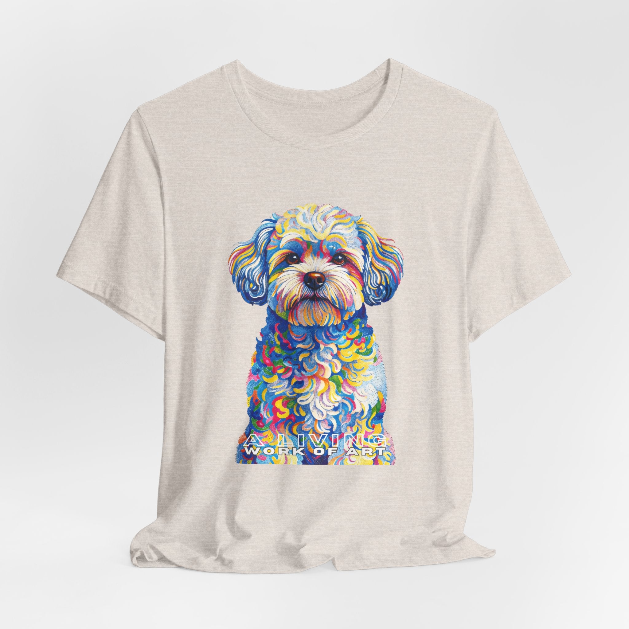 Shih-Poo T Shirt | Living Work of Art Collection | Pointillism Style