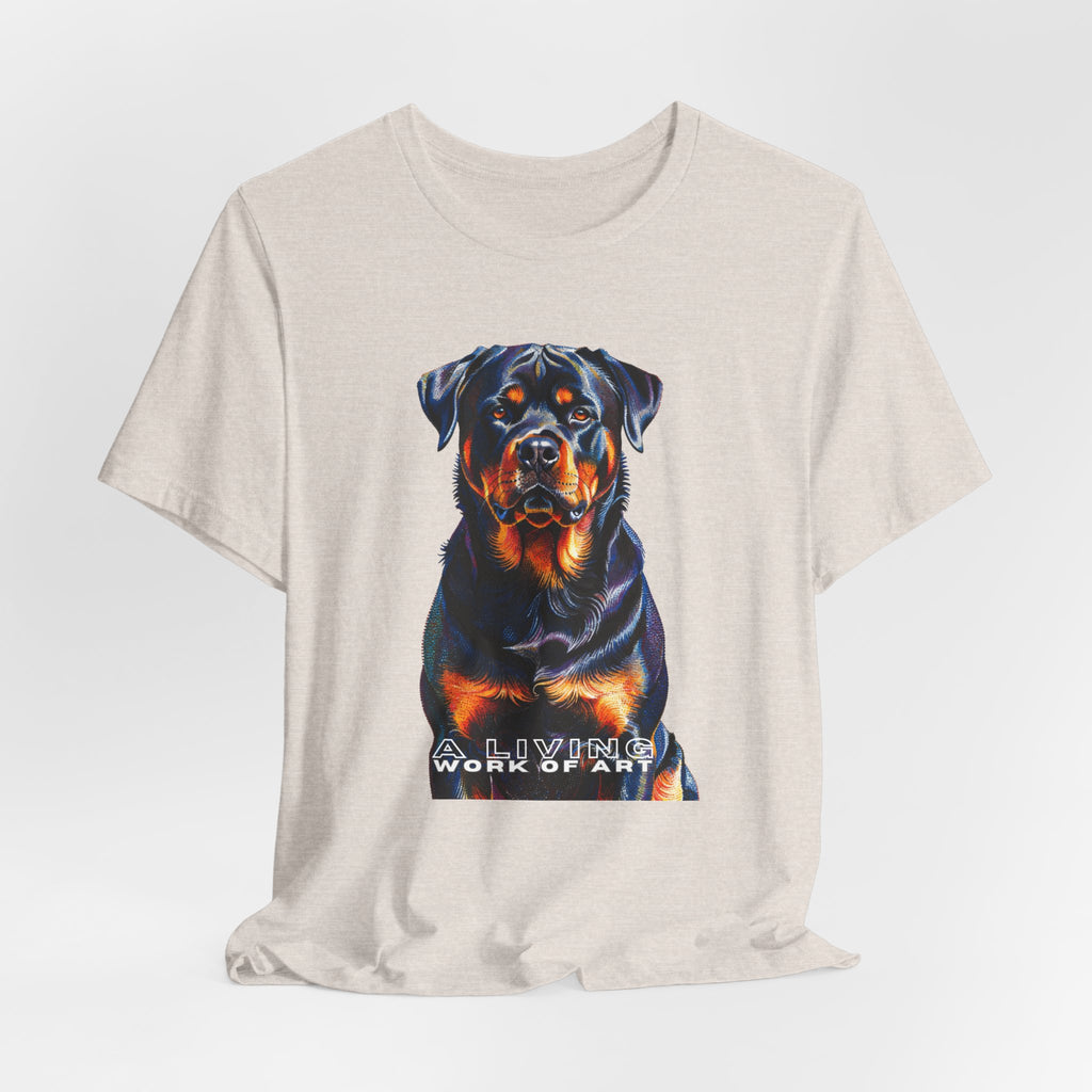 Rottweiler T Shirt | Living Work of Art Collection | Pointillism Style