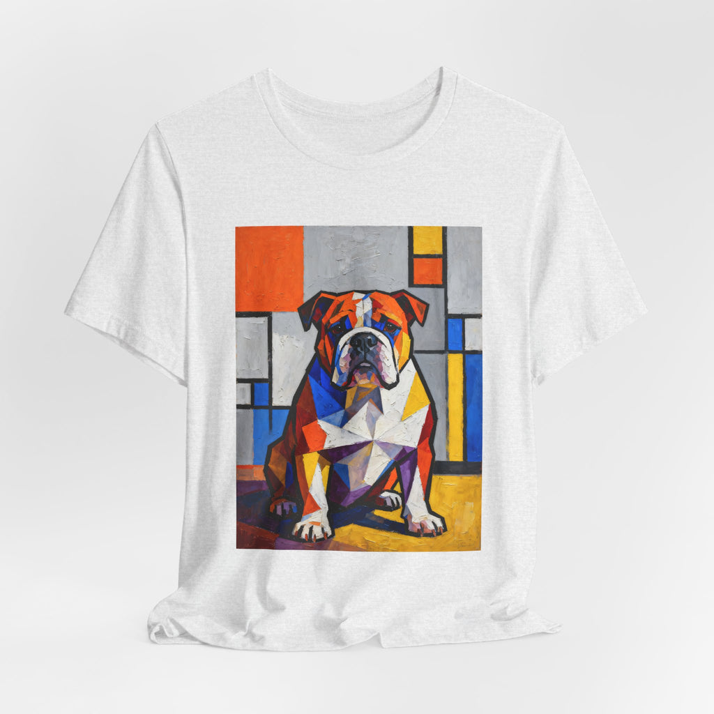 Bulldog T Shirt | Living Work of Art Collection | Cubist Style