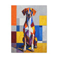 German Shorthaired Pointer Canvas Wall Art | Living Work of Art Collection | Cubist Style Print
